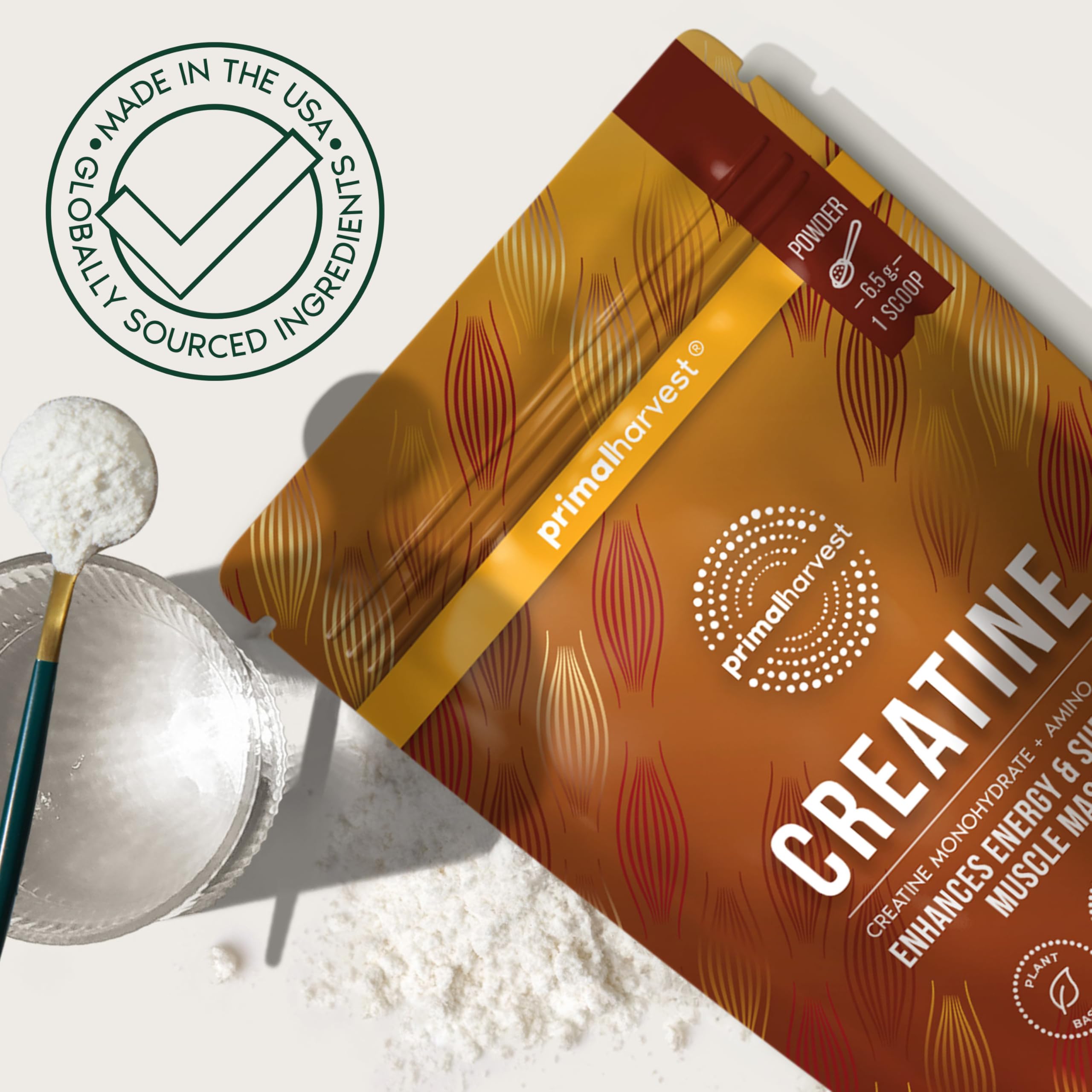 Primal Harvest Creatine Powder Supplement for Men and Women's Fitness, Workouts, and Muscle Growth, to Help Promote Recovery, Strength, Energy, and Endurance (1) Primal Harvest buy supplements canada
