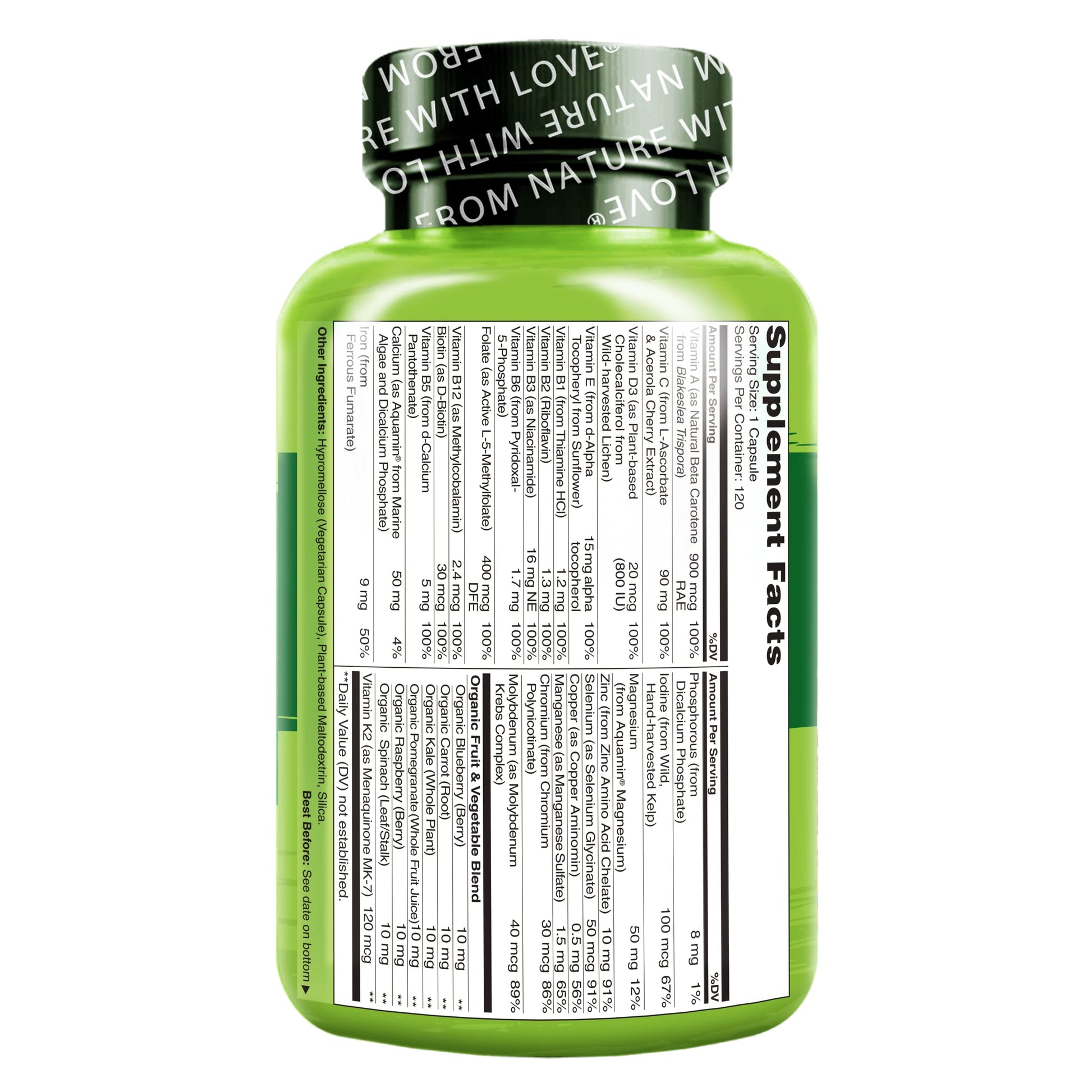 NATURELO One Daily Multivitamin for Women - Energy Support - Whole Food Supplement NATURELO buy supplements canada
