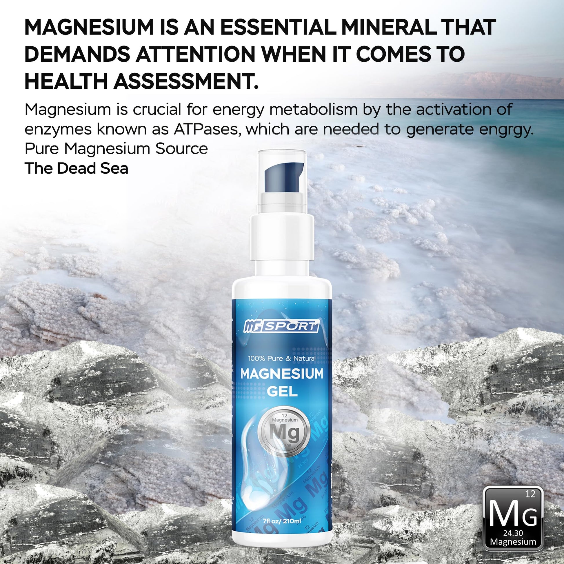 High Absorption Zinc and Magnesium Bundle for Muscle Recovery - Zinc Supplement and Transdermal Magnesium Gel for Leg Cramps MgSport buy supplements canada
