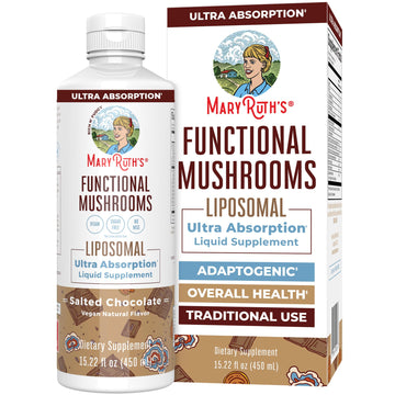 MaryRuth Organics Mushroom, Mushroom Supplement, Mushroom Liquid Vitamin, Reishi Mushroom Supplement for Immune Support, Turkey Tail Vitamin for Stress Relief, Vegan, Non-GMO, Gluten Free, 15.22 Fl Oz MARYRUTH'S buy supplements canada