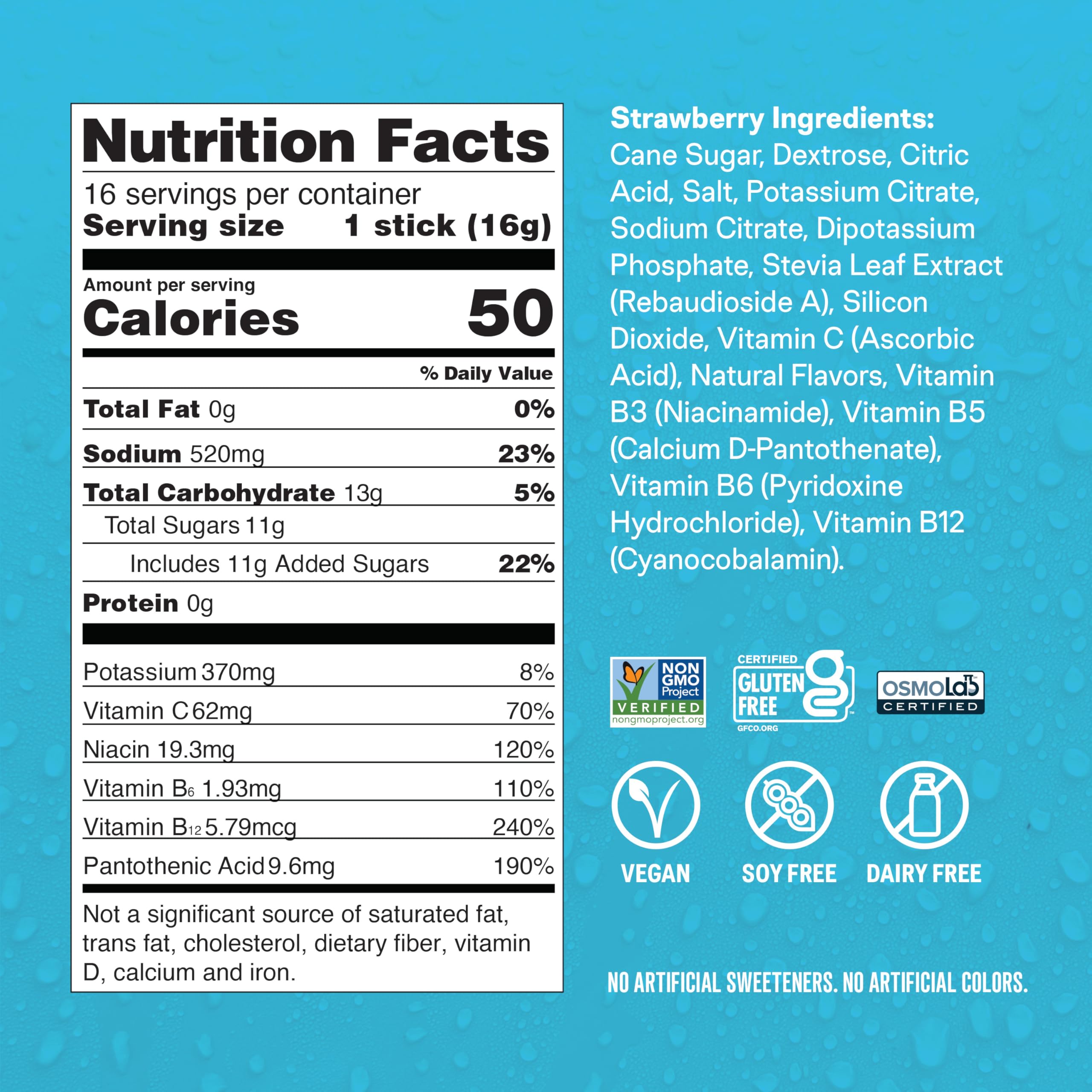 Liquid I.V.® Hydration Multiplier - Strawberry | Electrolyte Powder Drink Mix | 1 Pack (16 Servings) Liquid I.V. buy supplements canada