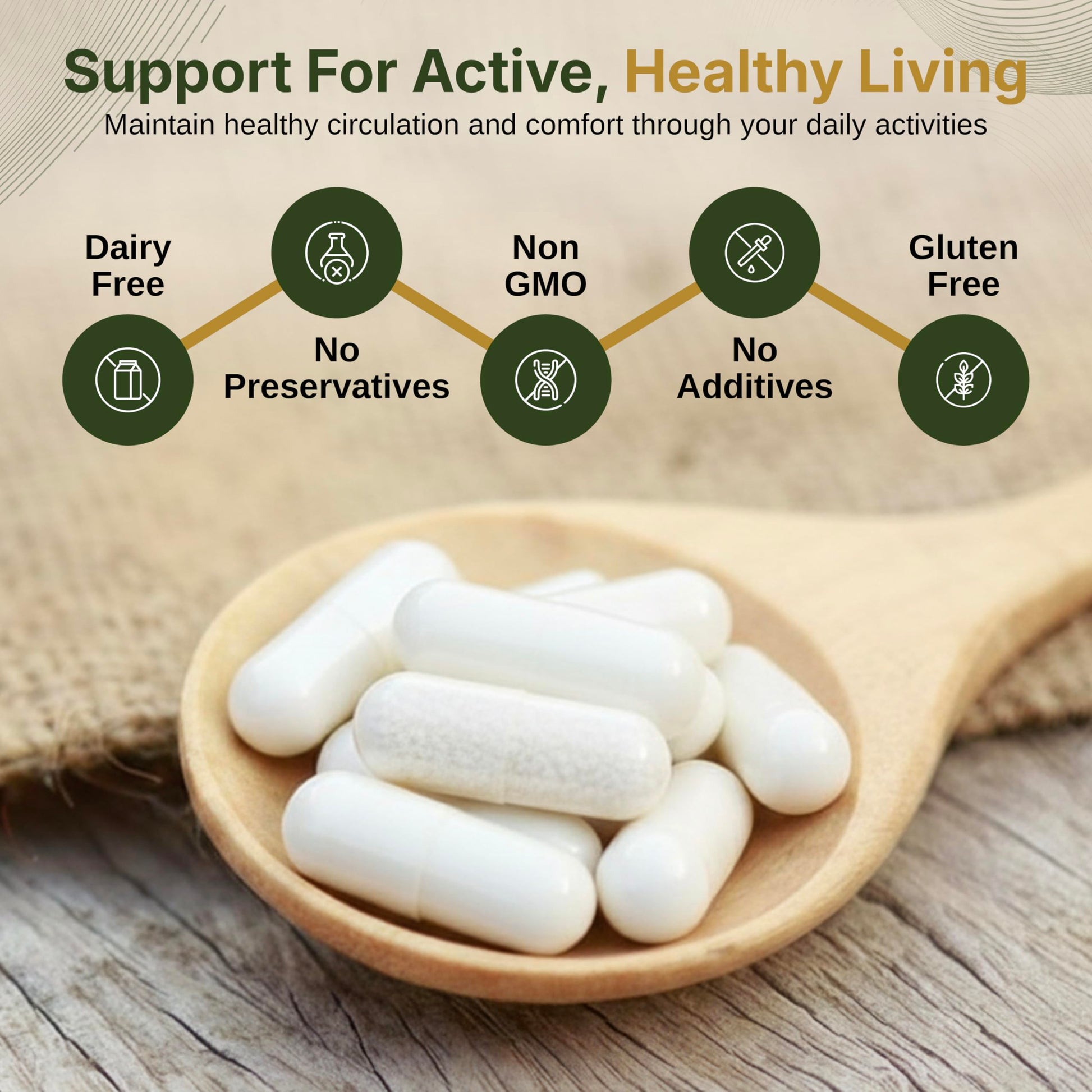 Druvara Diosmin Hesperidin with Rutin & B Vitamins | Vein Support Supplement for Leg Comfort, Healthy Circulation, Vein Strength & Improved Mobility - 60 Capsules Druvara buy supplements canada