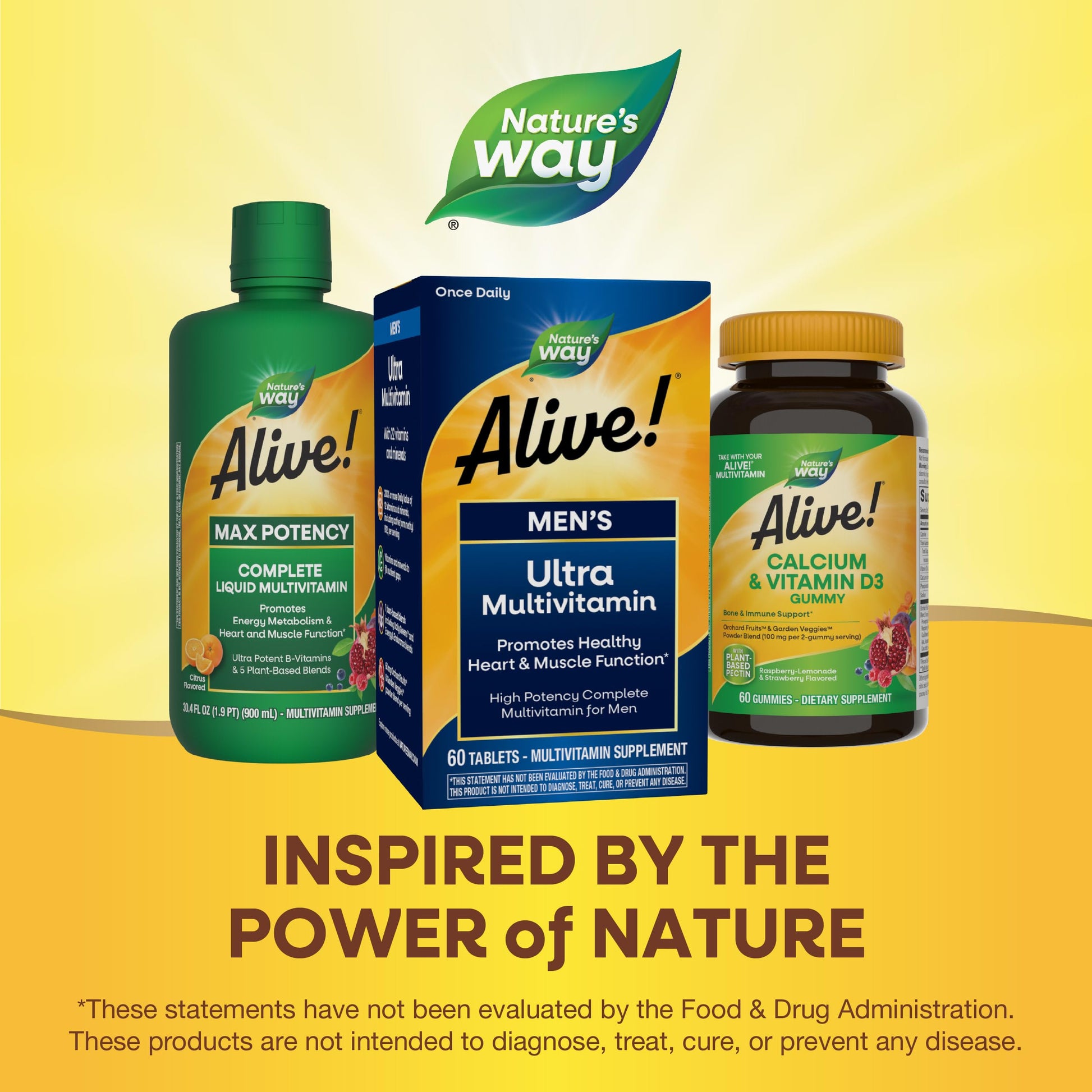 Nature's Way Alive! Men's Daily Ultra Multivitamin, High Potency Formula, Promotes Heart & Muscle Function Nature's Way buy supplements canada