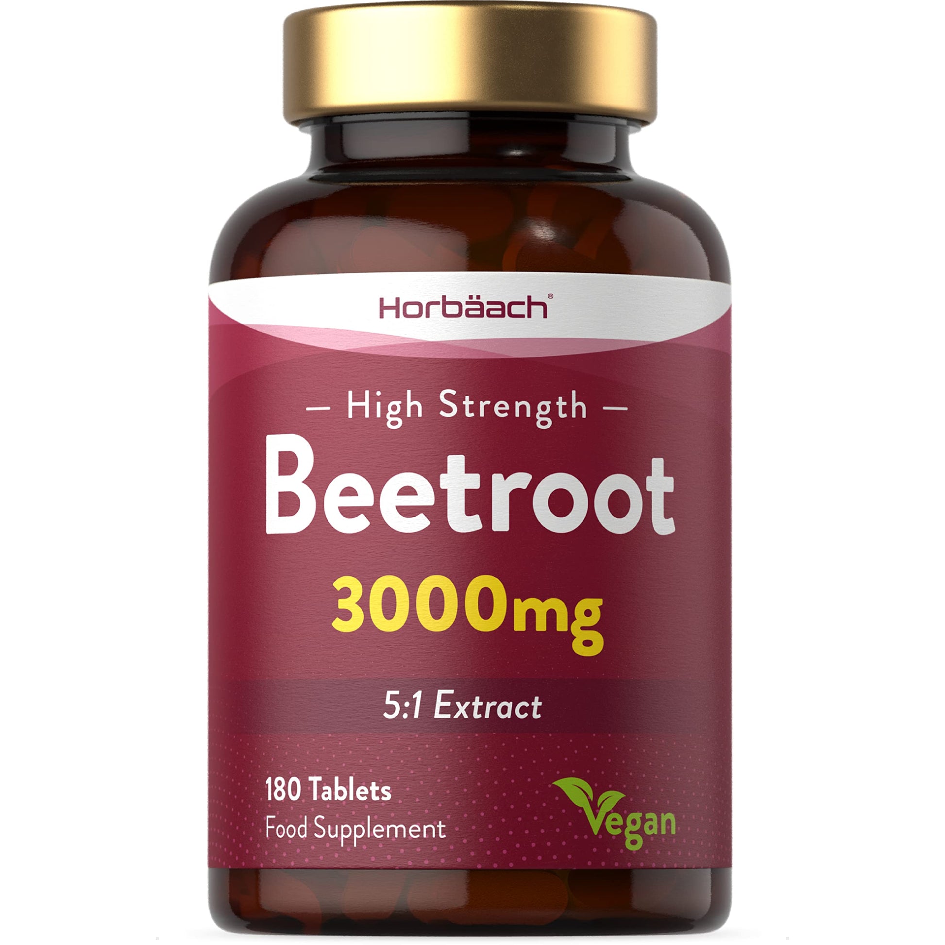Beetroot Tablets 3000mg | 180 Count | High Strength 5:1 Extract Supplement | Nitric Oxide Horbäach buy supplements canada