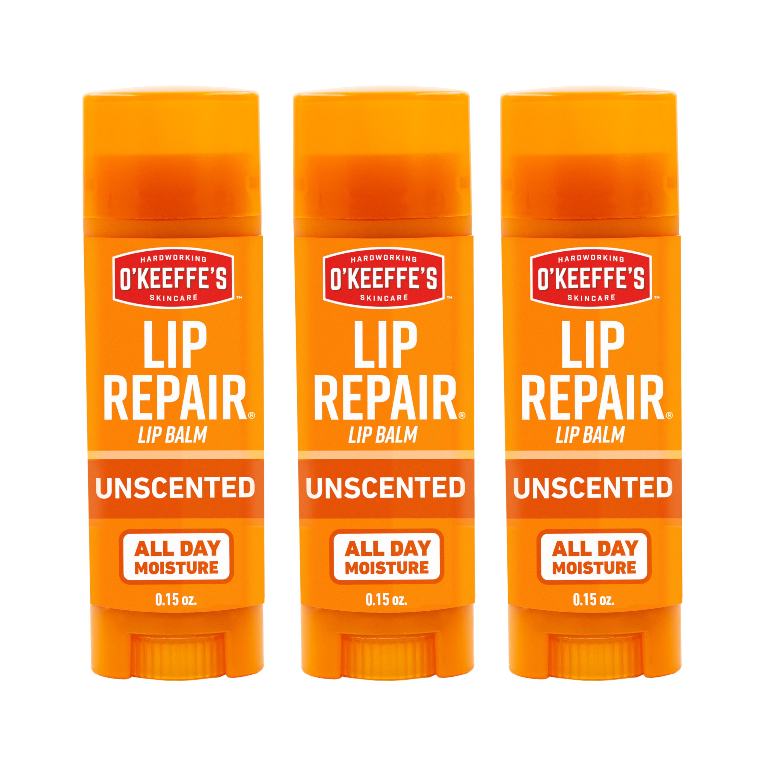 O'Keeffe's Lip Repair Unscented Lip Balm for Dry, Cracked Lips - Stick (3 Pack) - Moisturizer for Very Dry Lips O'Keeffe's buy supplements canada
