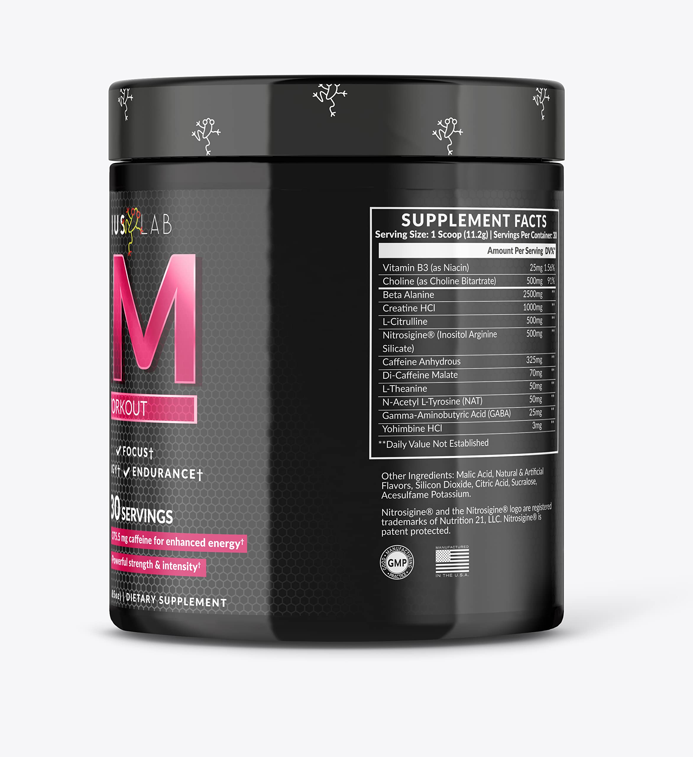 PHYBIUS Lab AM Pre-Workout (Sour Watermelon) Focus, Strength, Powder, 30 Servings PHYBIUS Lab buy supplements canada