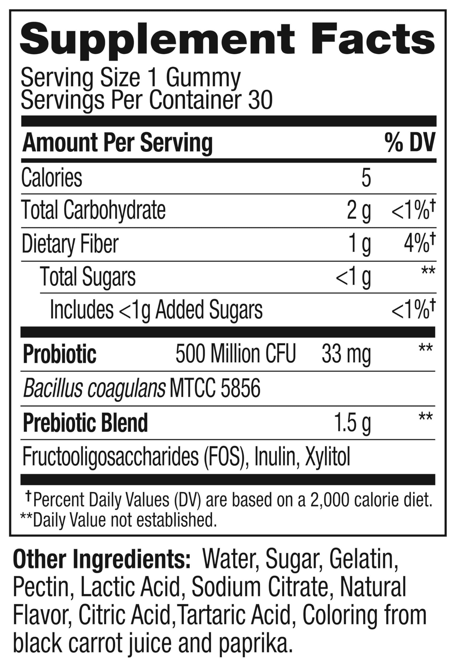 OLLY Probiotic + Prebiotic Gummy, Digestive Support and Gut Health, 500 Million CFUs, Fiber, Adult Chewable Supplement OLLY buy supplements canada