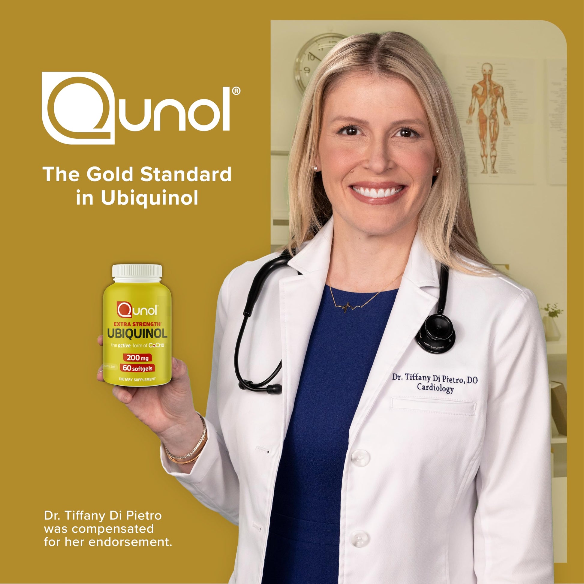 Qunol 200mg Ubiquinol, Powerful Antioxidant for Heart and Vascular Health, Essential for energy production, Natural Supplement Active Form of CoQ10, 60 Count Qunol buy supplements canada