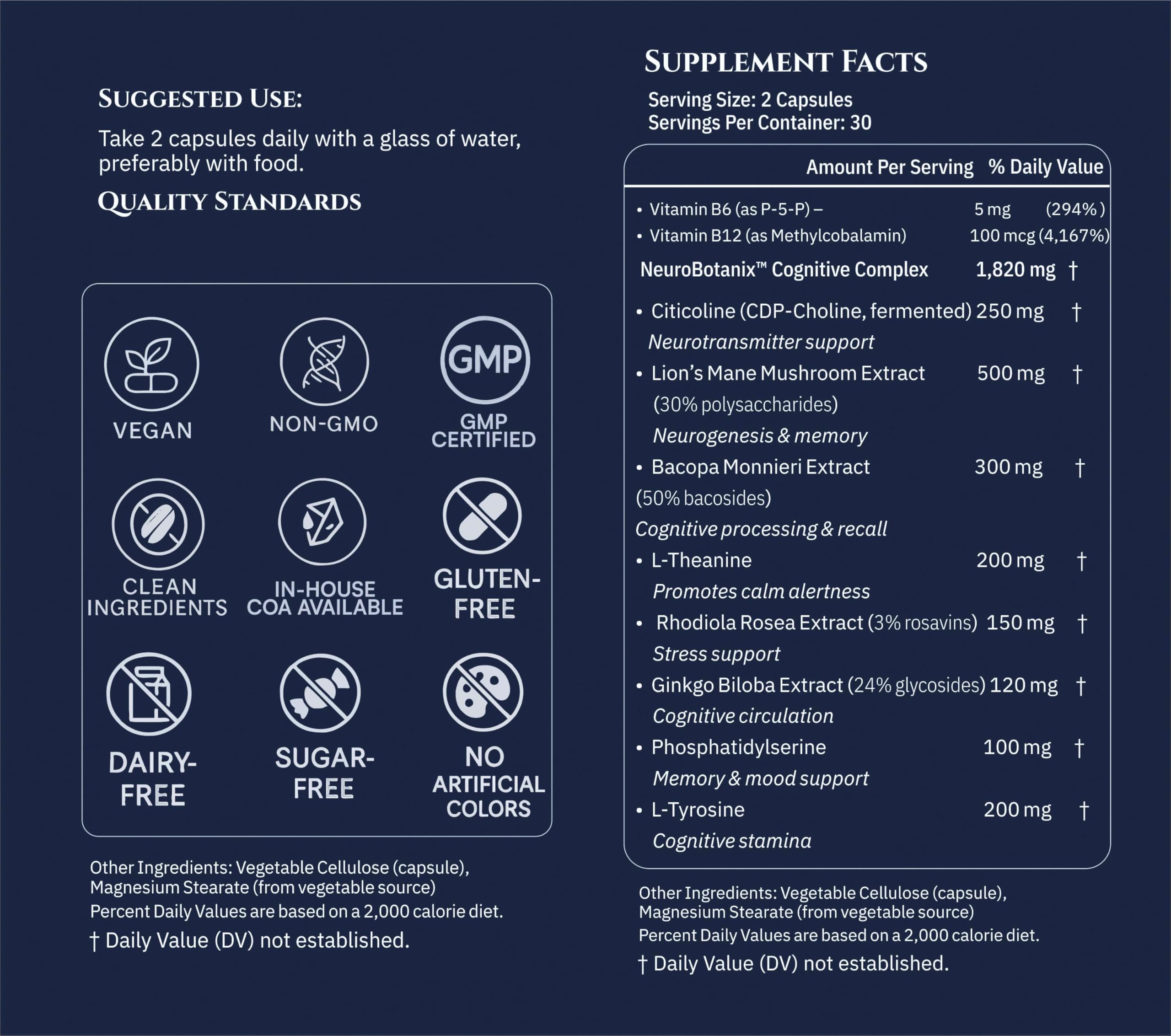 Xenivra Synaptix™ Natural Nootropic Brain Supplement | Herbal Memory & Focus Pills with Citicoline, L-Theanine, Lion’s Mane, Bacopa & Rhodiola | Mental Clarity & Brain Fog Support | 60 Vegan Capsules XENIVRA NATURE, AMPLIFIED BY SCIENCE buy supplements canada