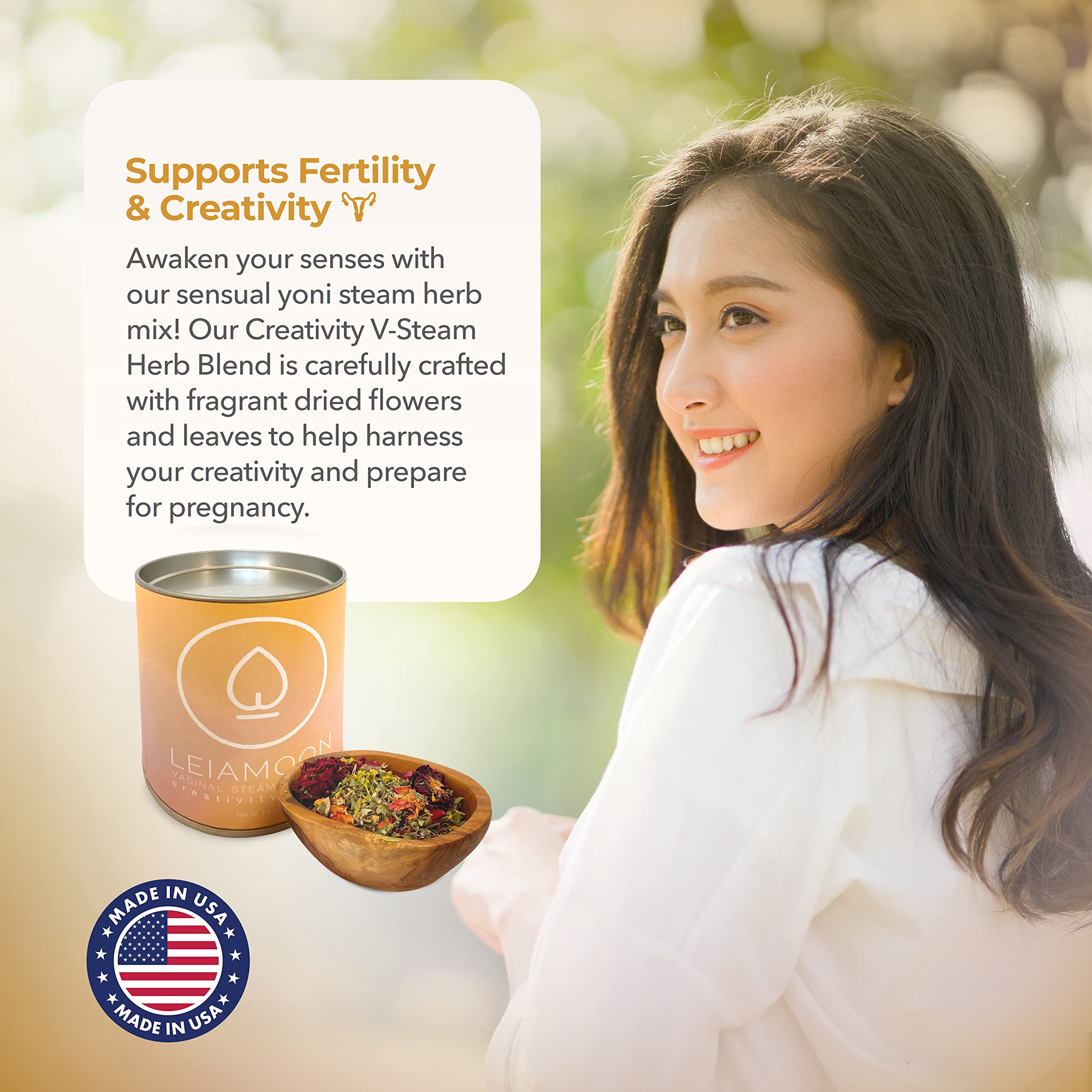 Yoni Steam Herbs Creativity Blend, Receptivity & Fertility Yoni Herbs for Cleansing and Toning Leiamoon buy supplements canada