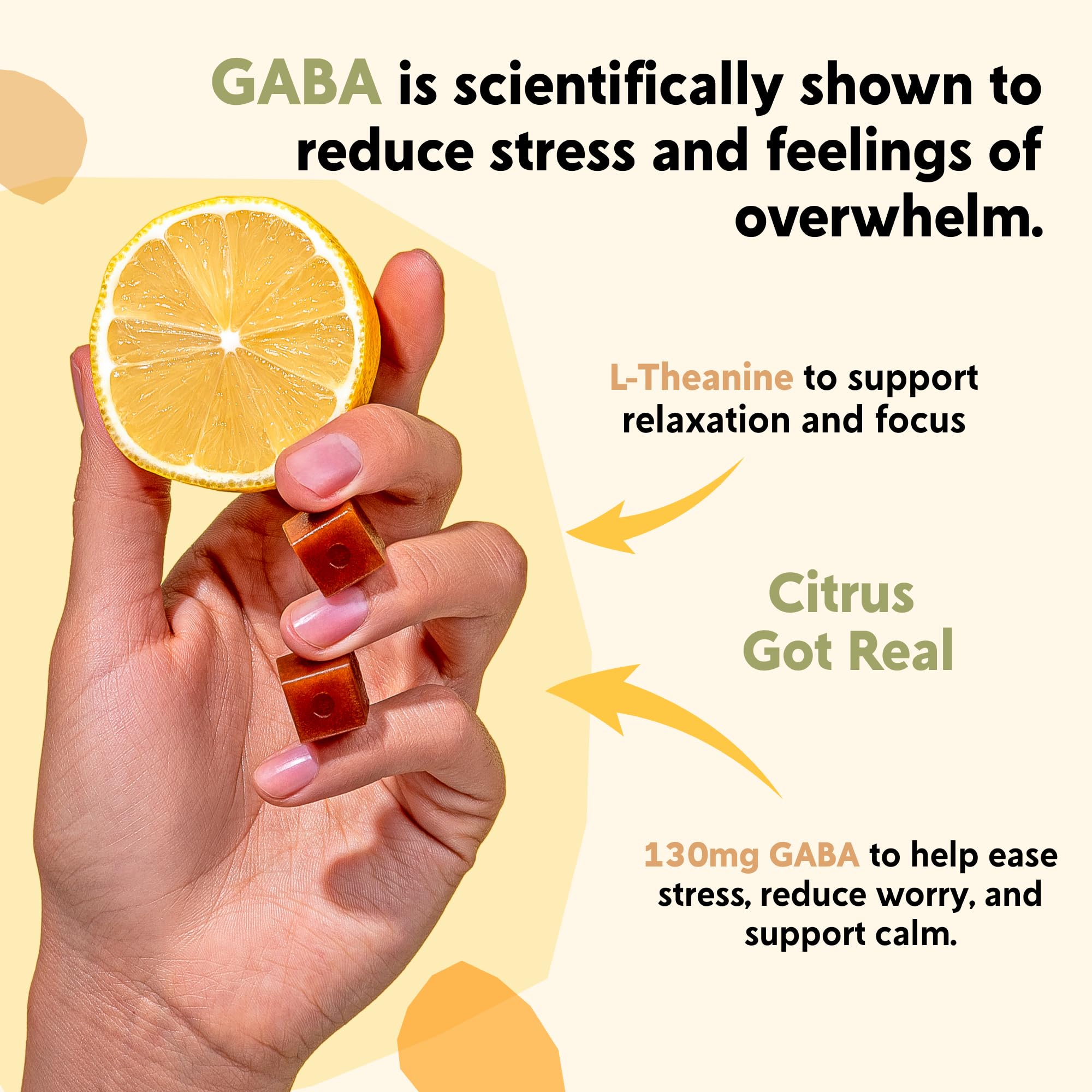 PYM Citrus Mood Chews Support for Stress, Worry & Overwhelm, 120 Count | 130mg GABA, 90mg L-Theanine | Vegan, Non-GMO, Gluten-Free, No Added Sugar | All-Natural Mood Balance Supplement Made in USA PYM Health buy supplements canada