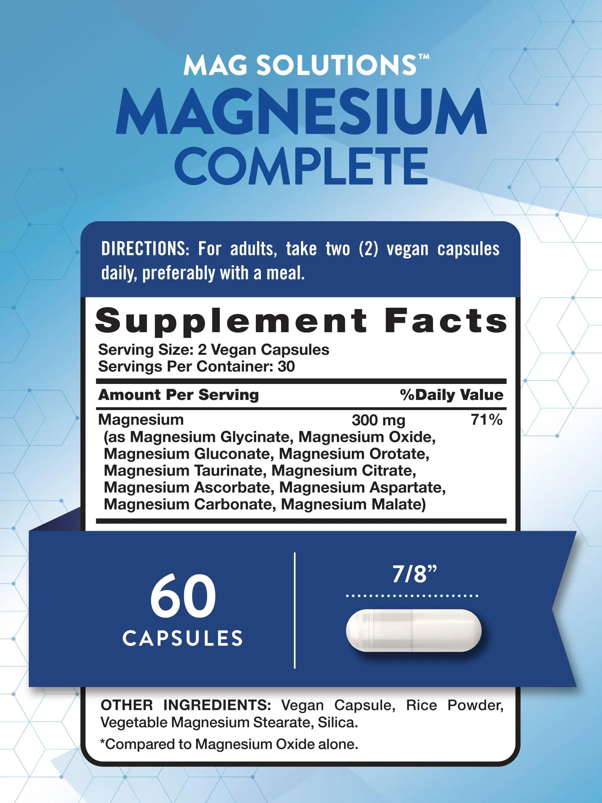 Nature's Truth Magnesium Complex Supplement 10 Forms | 300mg | 60 Capsules | Glycinate, Citrate, Plus More | Vegan, Non-GMO & Gluten Free Nature's Truth buy supplements canada
