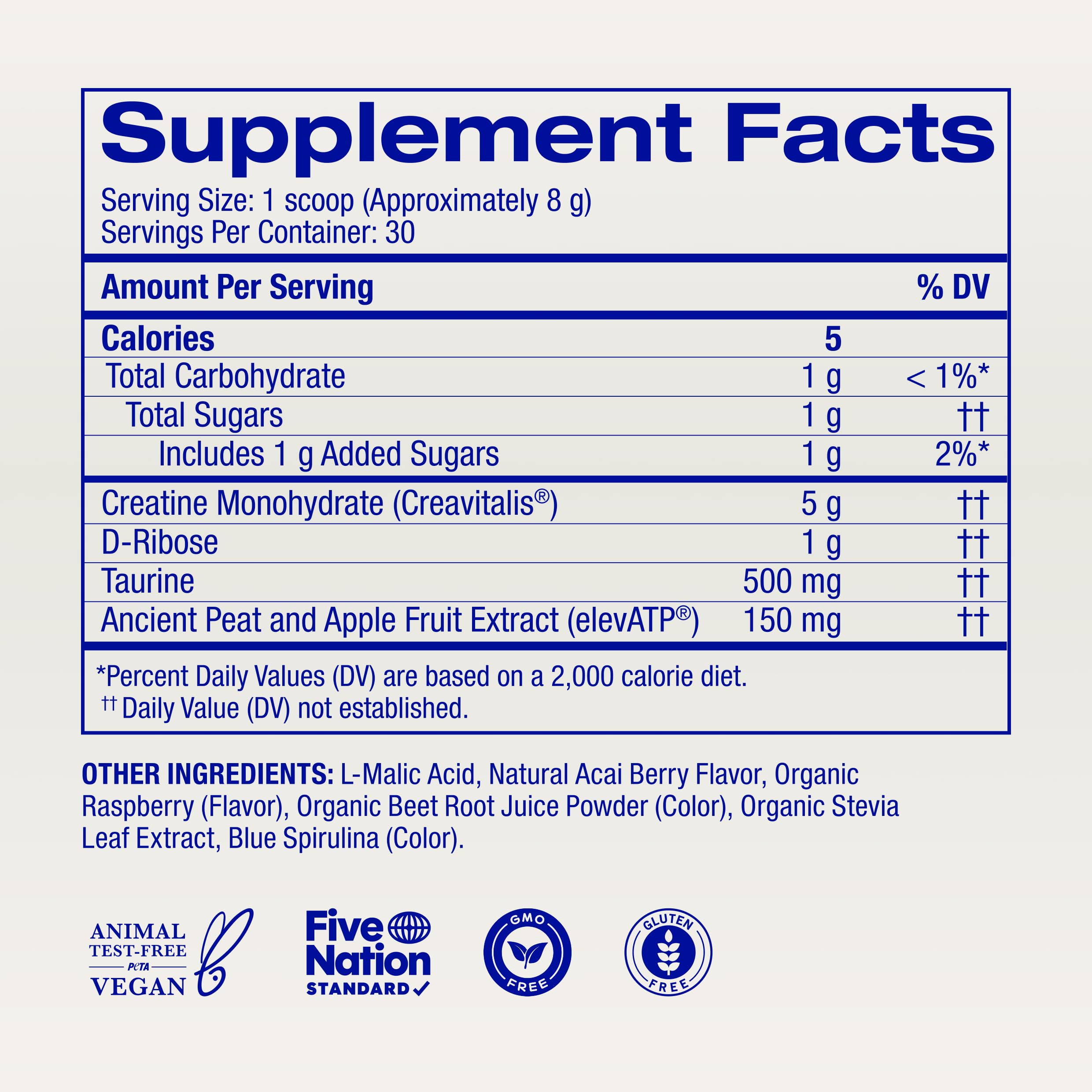 Ora Organic Creatine Monohydrate Powder - German-Sourced Creavitalis for Strength, elevATP for Energy, D-Ribose & Taurine for Recovery - Creatine for Women & Men - Acai Berry Flavor, 30 Servings Ora Organic buy supplements canada