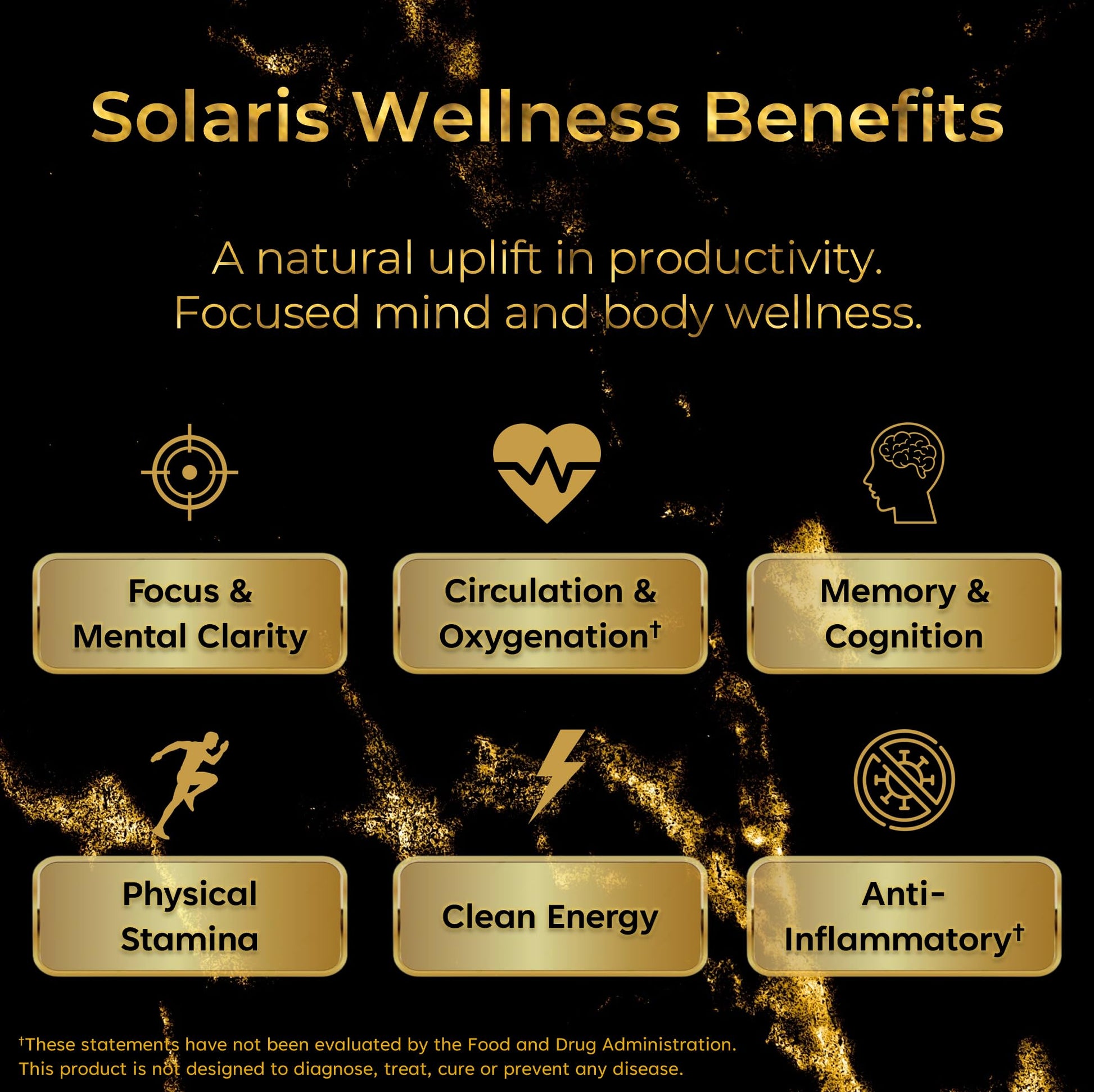 Solaris Mushroom Productivity Wellness Shots | Focus, Circulation, Memory | 4000mg of Cordyceps & Lion's Mane | Citicoline, L-Theanine, Vitamin B6/B12 | Coffee Alternative (6-Pack) Solaris Extracts buy supplements canada