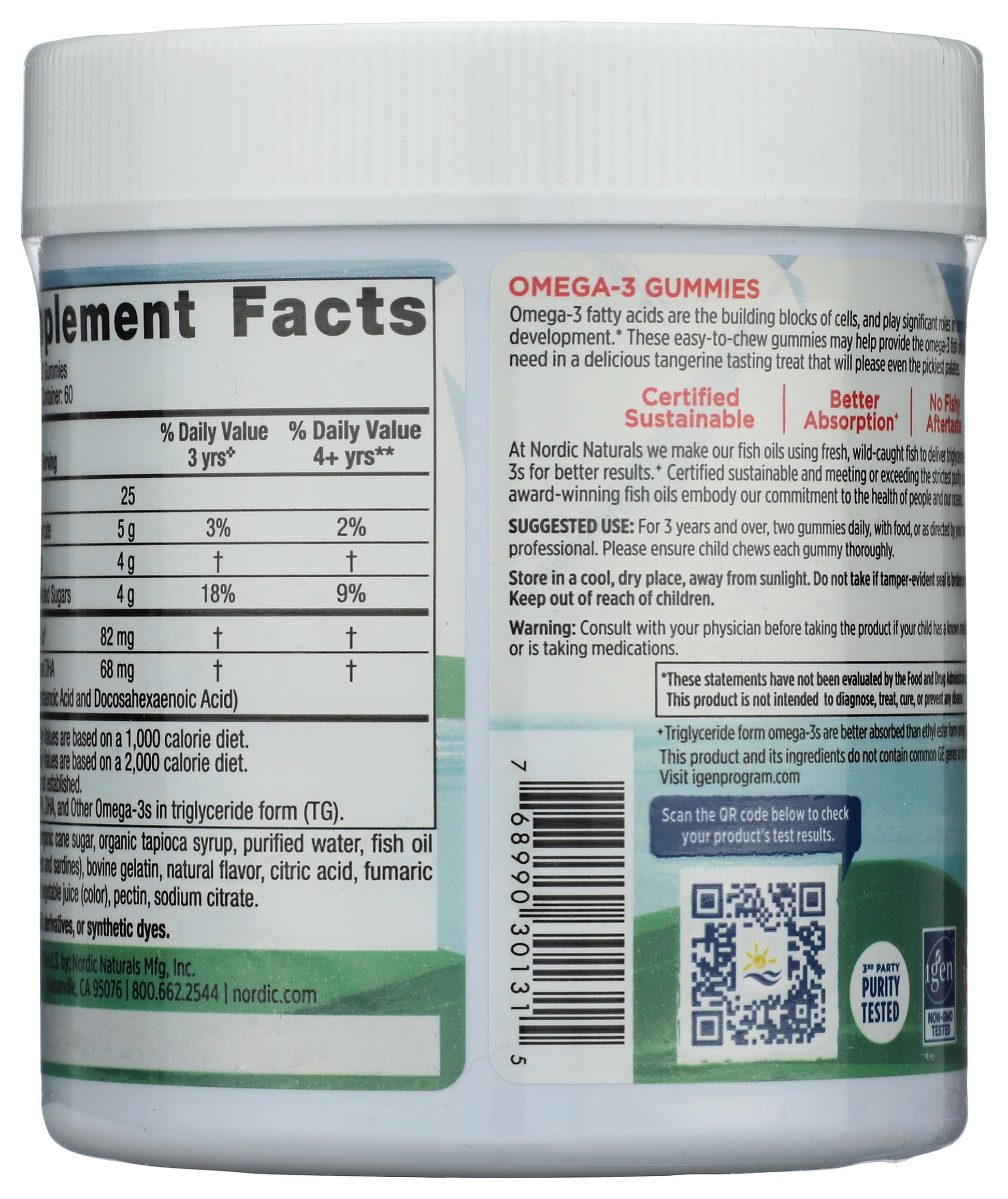 Nordic Naturals Nordic Omega 3 Gummies, 120 Ct Nordic Naturals buy supplements canada