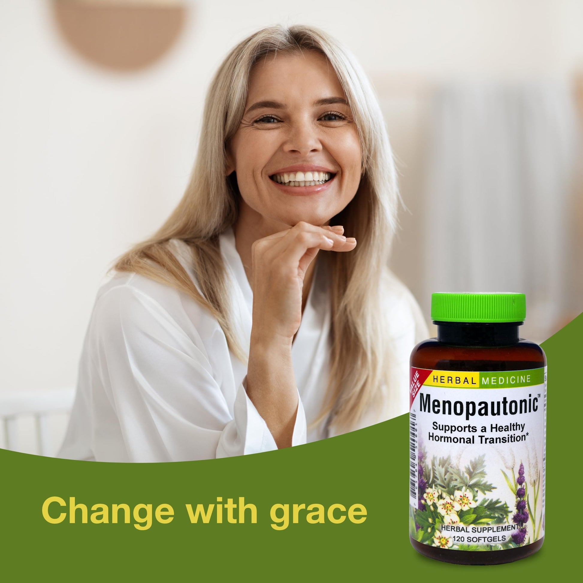 Herbs Etc. Menopautonic Softgels - Essential Supplement for Women - Hormonal Transition Support Supplement - Offers Menopausal Support with Dong Quai & Motherwort - 120 Softgels (120 Servings) Herbs Etc. buy supplements canada