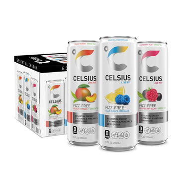 CELSIUS Fizz Free Variety Pack, Functional Essential Energy Drink 12 Fl Oz (Pack of 12) CELSIUS buy supplements canada