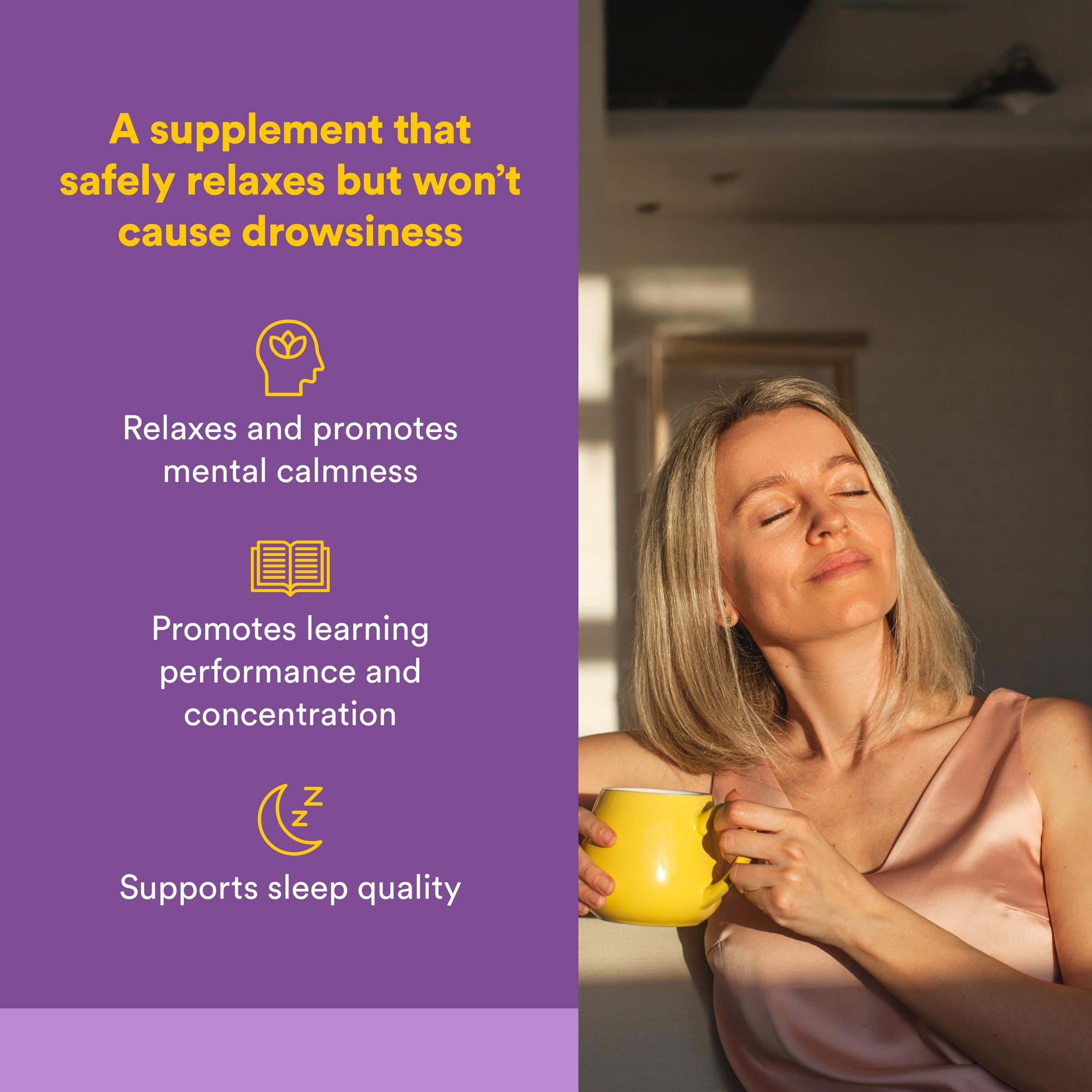 Natural Factors Suntheanine L-Theanine 100 mg - Health Supplement for Calm Outlook - L-Theanine Supplement Supports Relaxing Sleep & Aids Against Drowsiness Natural Factors buy supplements canada
