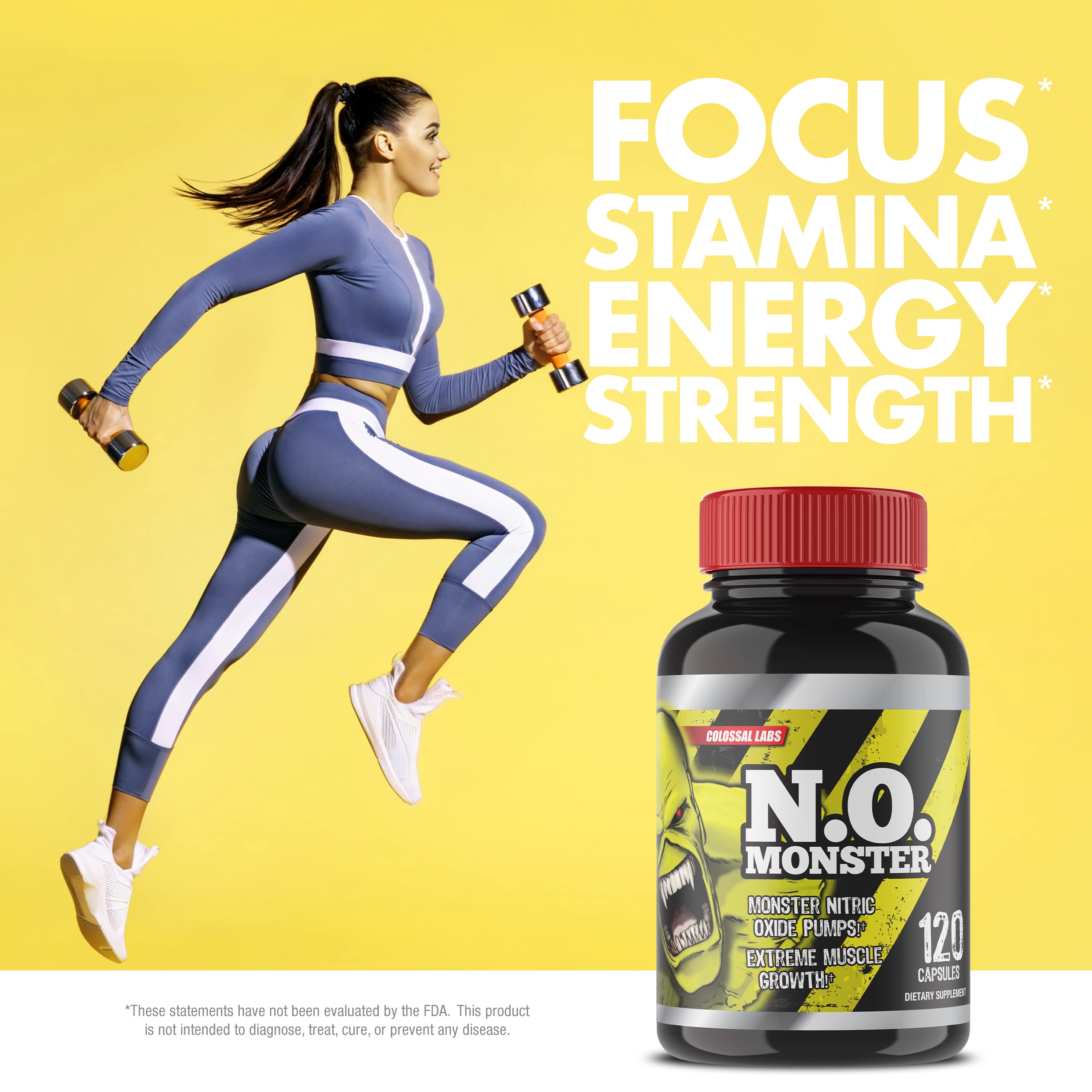 Colossal Labs Nitric Oxide Booster with L-Arginine, Extreme Pumps to Build Strength Goliath Labs buy supplements canada