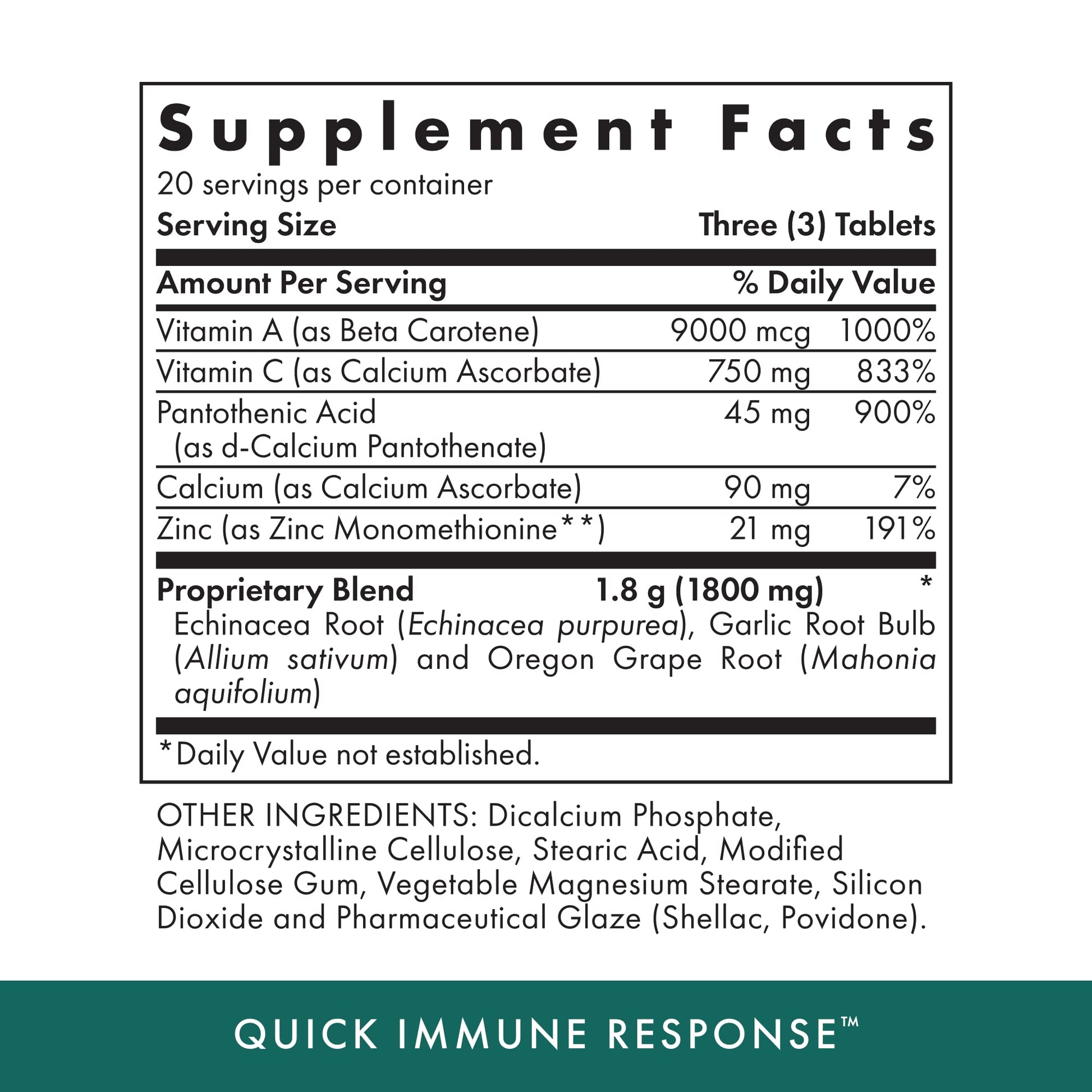 Michael's Health Naturopathic Programs Quick Immune Response - 60 Vegetarian Tablets - Immune System Support - With Vitamin A, Vitamin C & Zinc - 20 Servings MICHAEL'S buy supplements canada