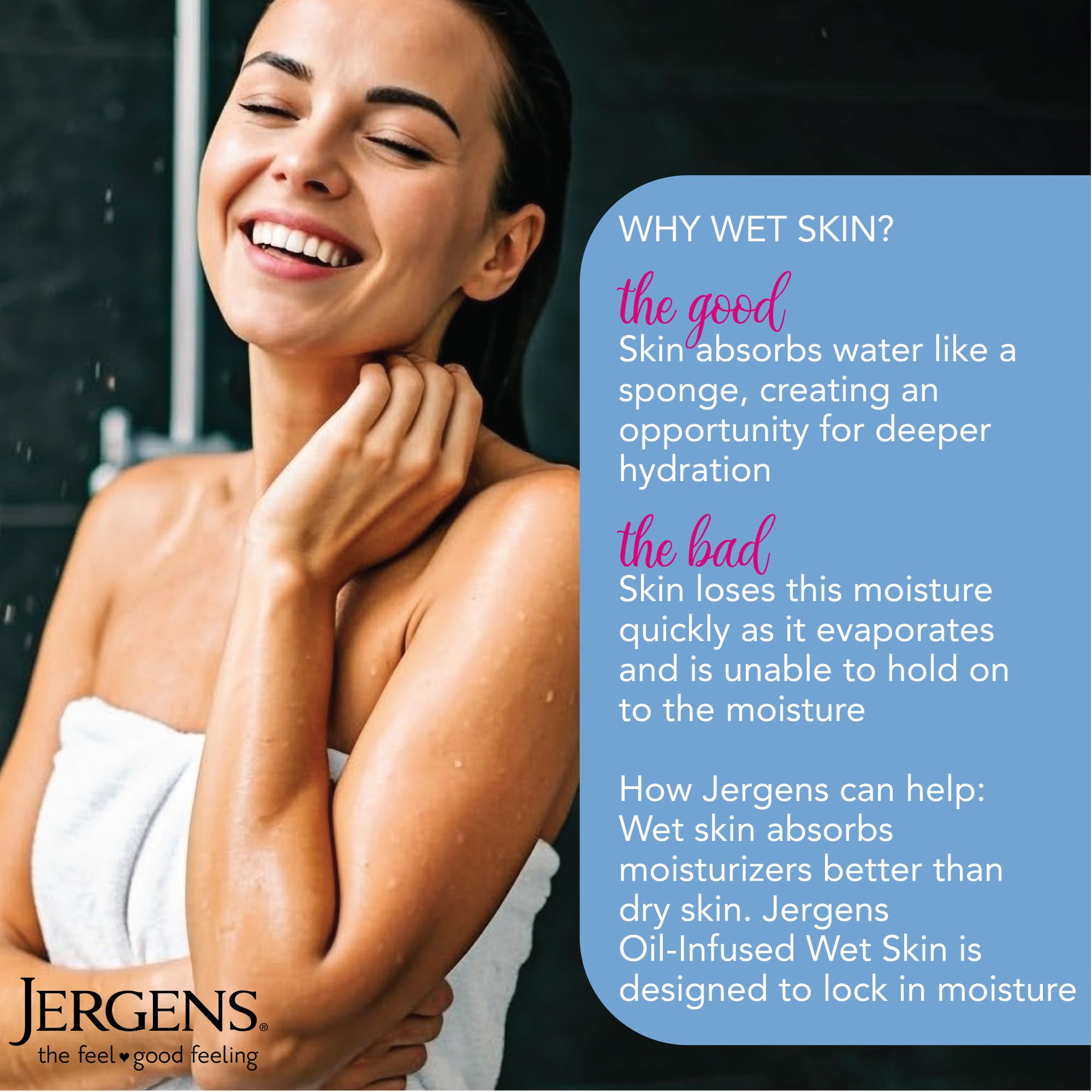 Jergens Wet Skin Body Lotion with Coconut Oil, In Shower Lotion for Dry Skin, Fast-Absorbing, Non-Sticky, Dermatologist Tested, 10 Ounce Jergens buy supplements canada