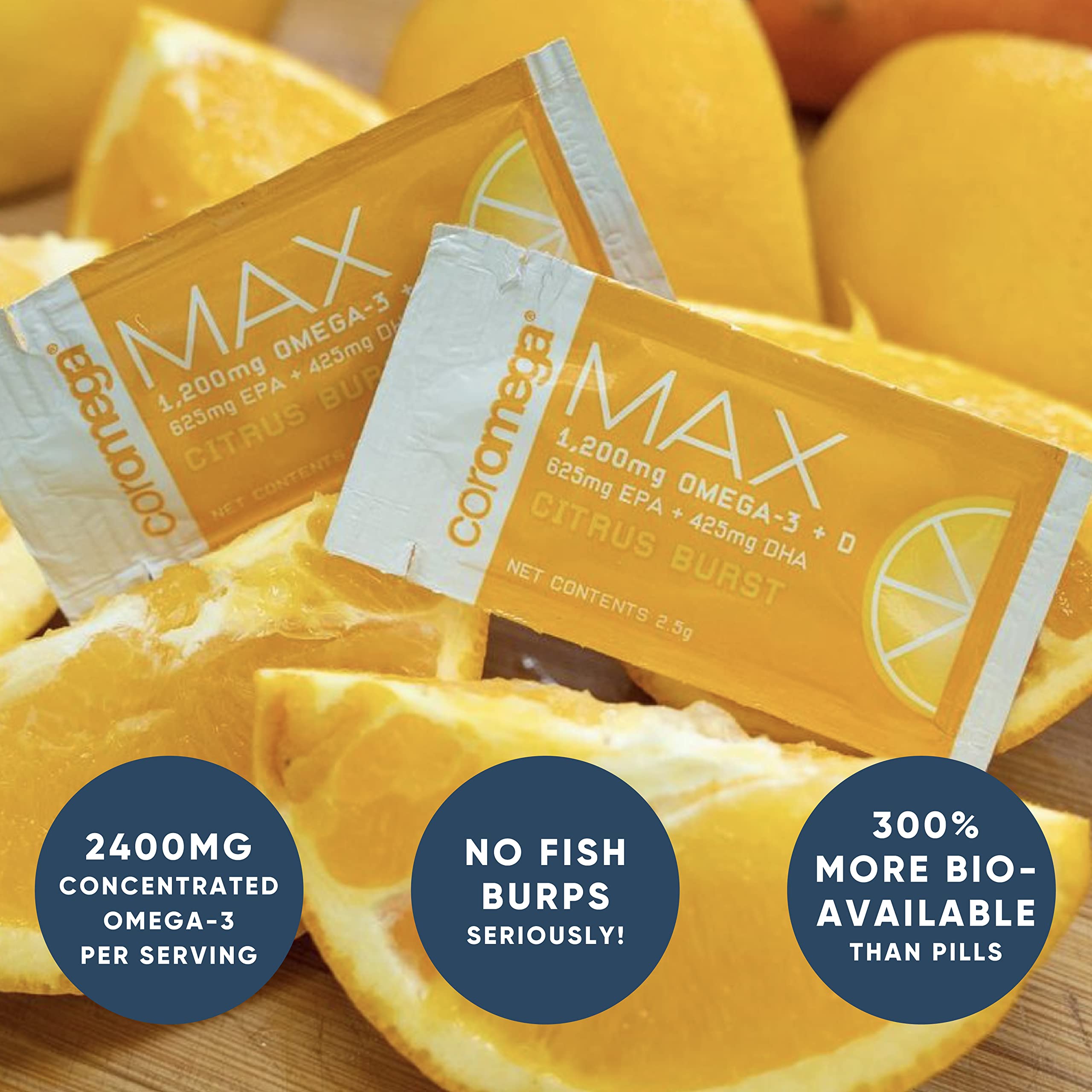 Coromega MAX High Concentrate Omega 3 Fish Oil, 2400mg Omega-3s with 3X Better Coromega buy supplements canada