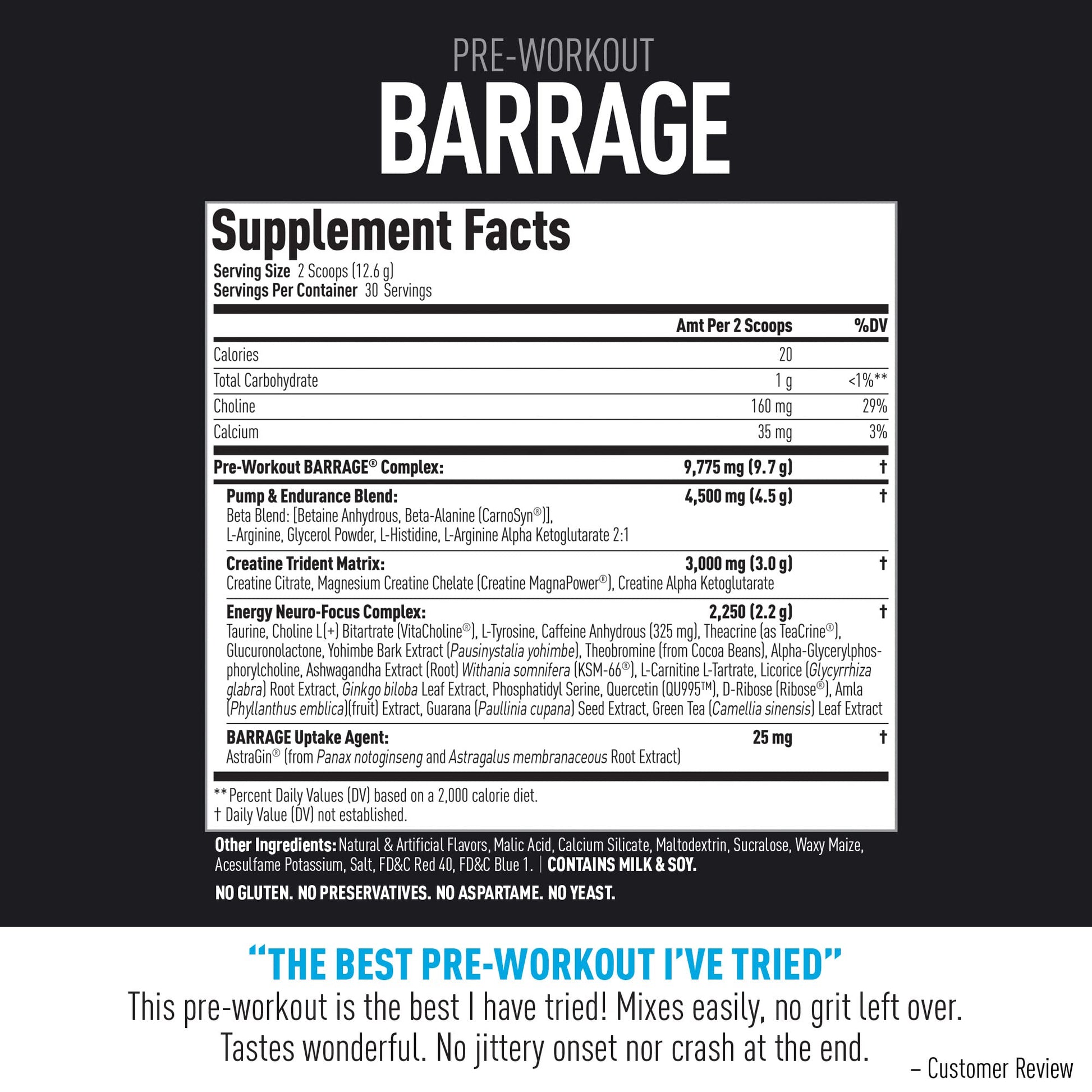 (CORE)ACTIVE Barrage Pre Workout Powder - Preworkout for Women & Men, Creatine (CORE)ACTIVE buy supplements canada