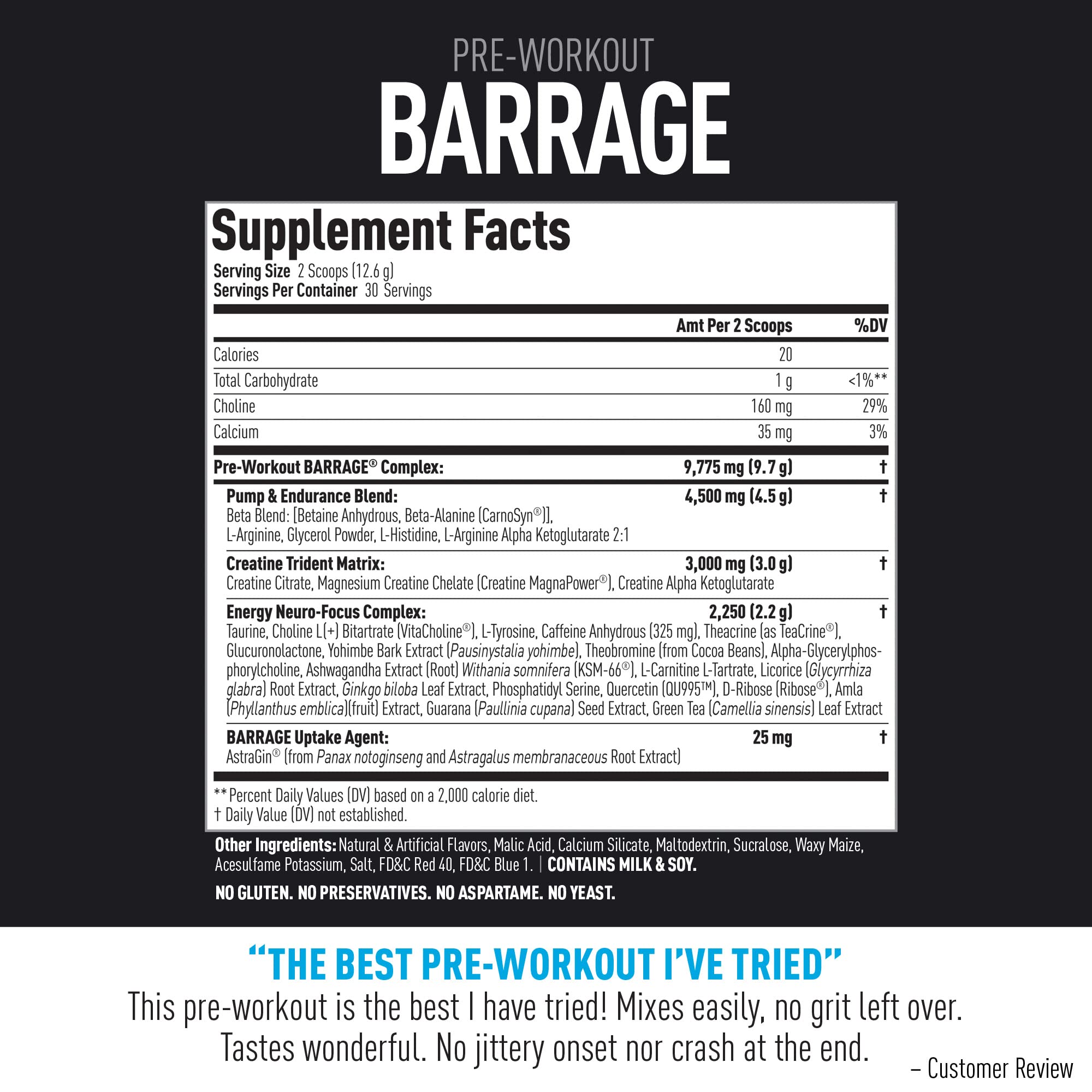 (CORE)ACTIVE Barrage Pre Workout Powder - Preworkout for Women & Men, Creatine (CORE)ACTIVE buy supplements canada