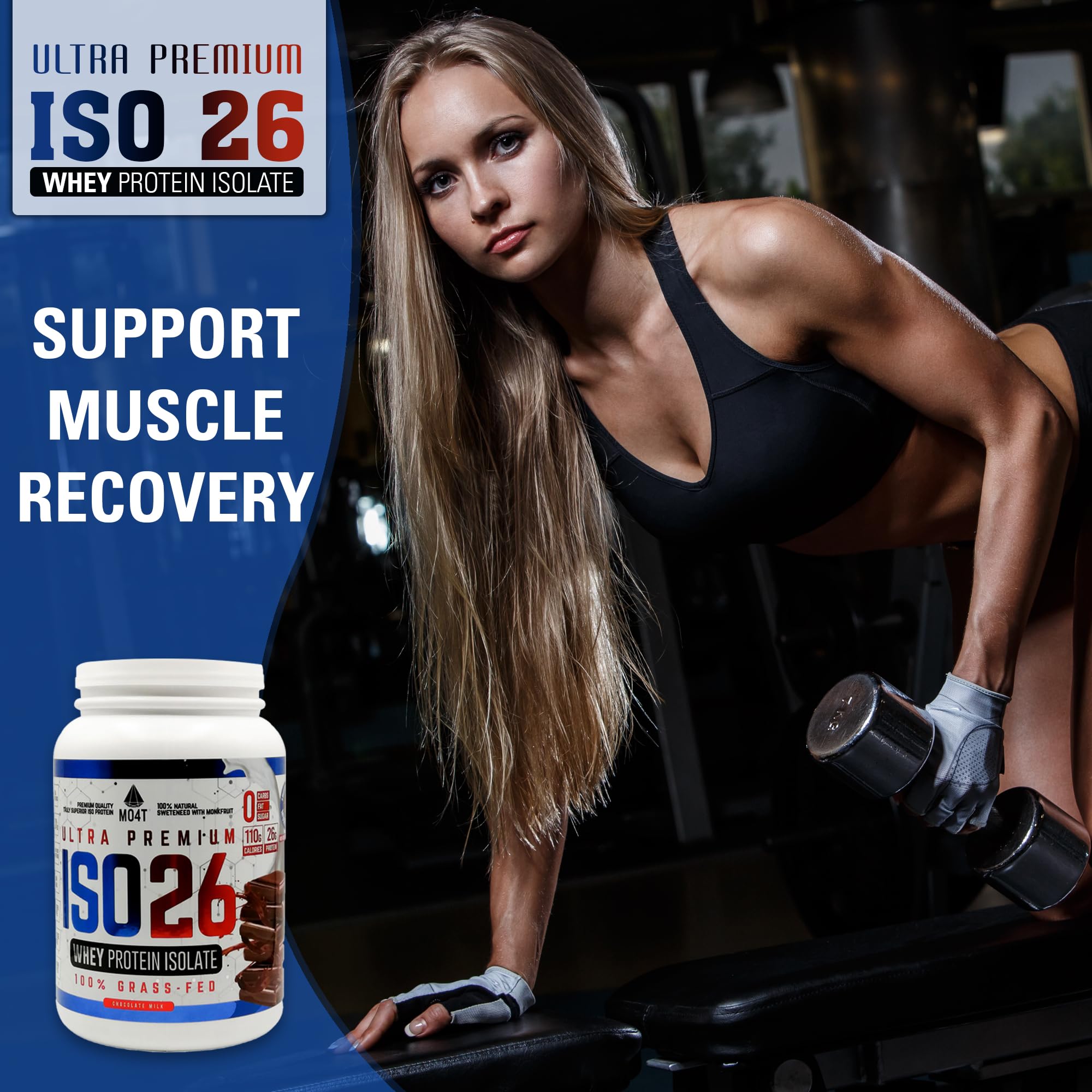 MOMOF4TRANSFORM MO4T Grass Fed Whey Protein Isolate Powder, Naturally Sweetened MOMOF4TRANSFORM buy supplements canada