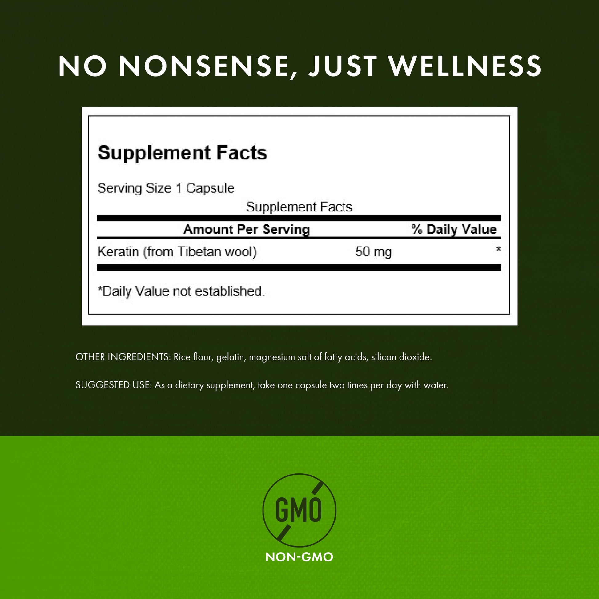Swanson Keratin (from Tibetan Wool) - Natural Supplement Promoting Healthy Joints, Hair, Skin & Nails - Helps Nourish Healthy Connective Tissues - (60 Capsules, 50mg Each) Swanson buy supplements canada