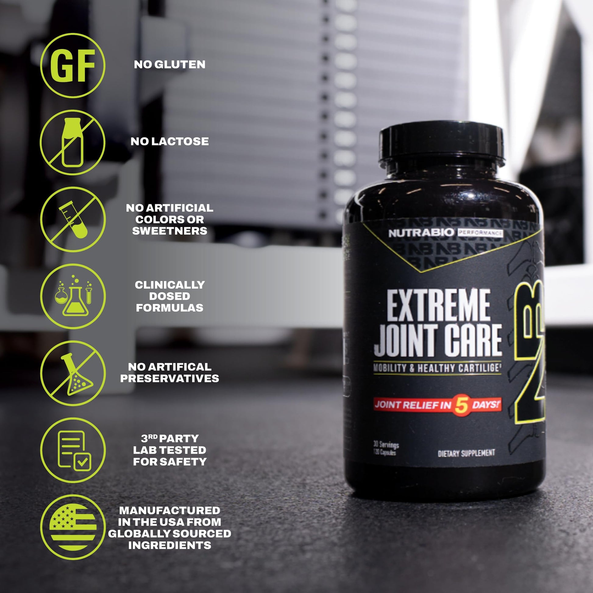 NutraBio Extreme Joint Care - Joint Support Supplement - Joint Health Supplement, Supports Joints, Mobility, and Cartilage - 120 Capsules NutraBio buy supplements canada