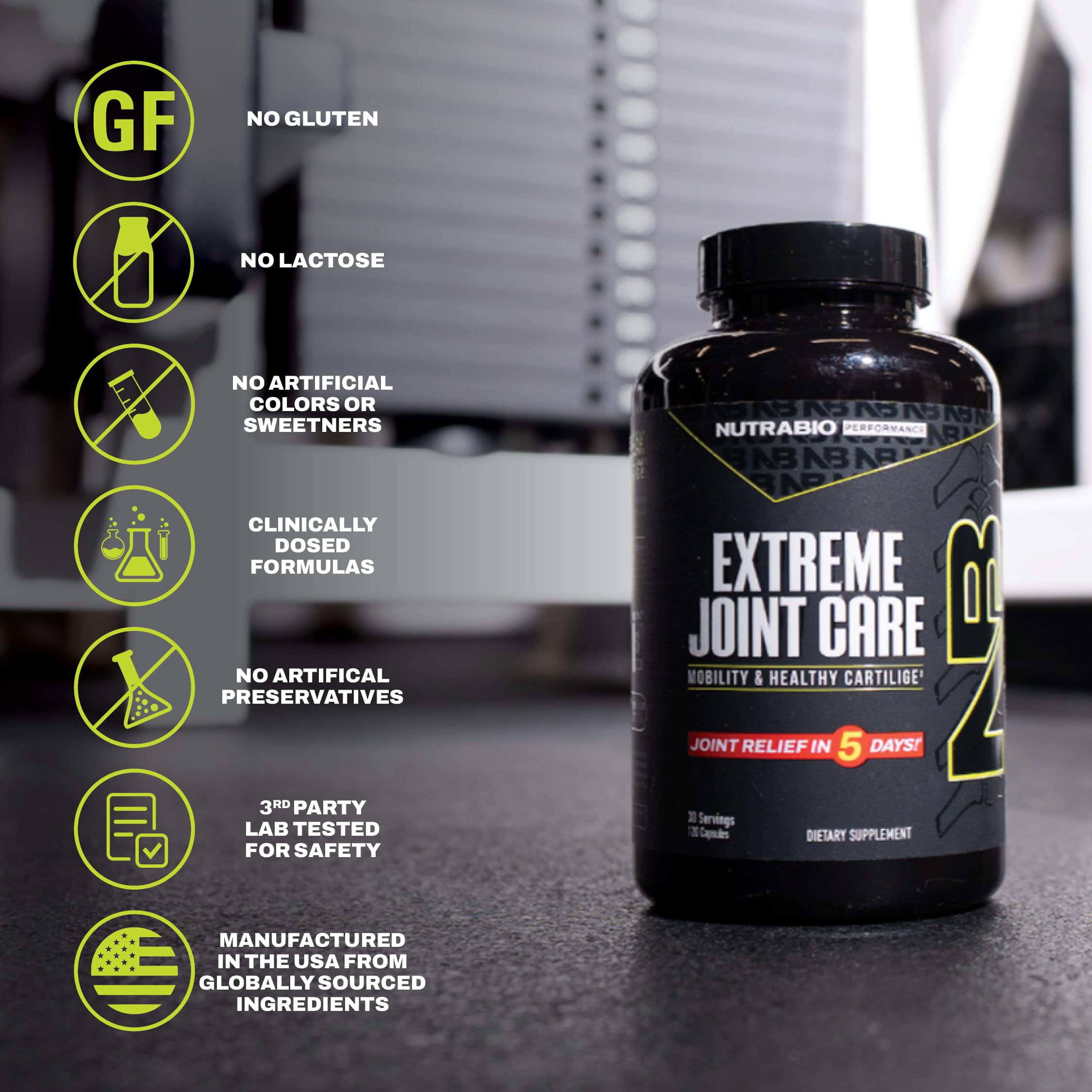 NutraBio Extreme Joint Care - Joint Support Supplement - Joint Health Supplement, Supports Joints, Mobility, and Cartilage - 120 Capsules NutraBio buy supplements canada