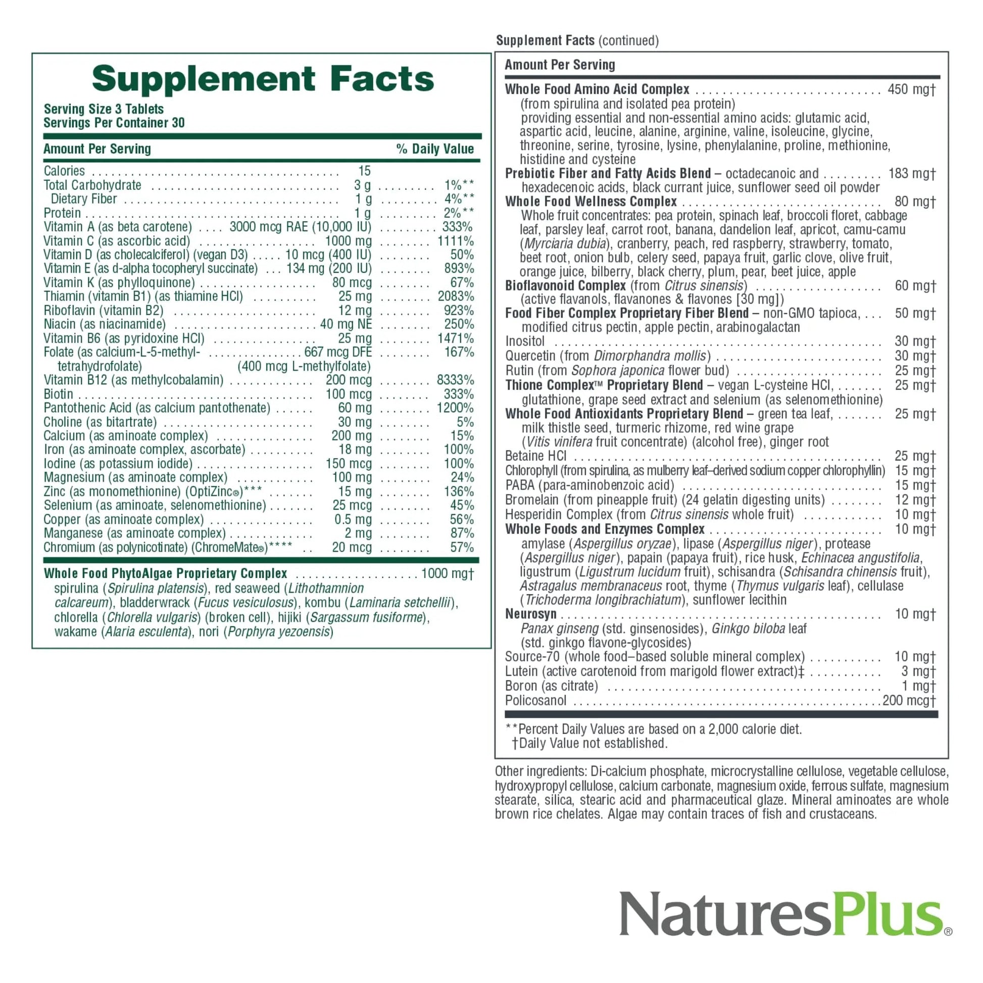 NaturesPlus Ultra Source of Life Multivitamin - 90 Tablets - Supports Immune Health, Energy & Overall Well-Being - with Lutein & Vitamin D3 Aus Healthcare buy supplements canada