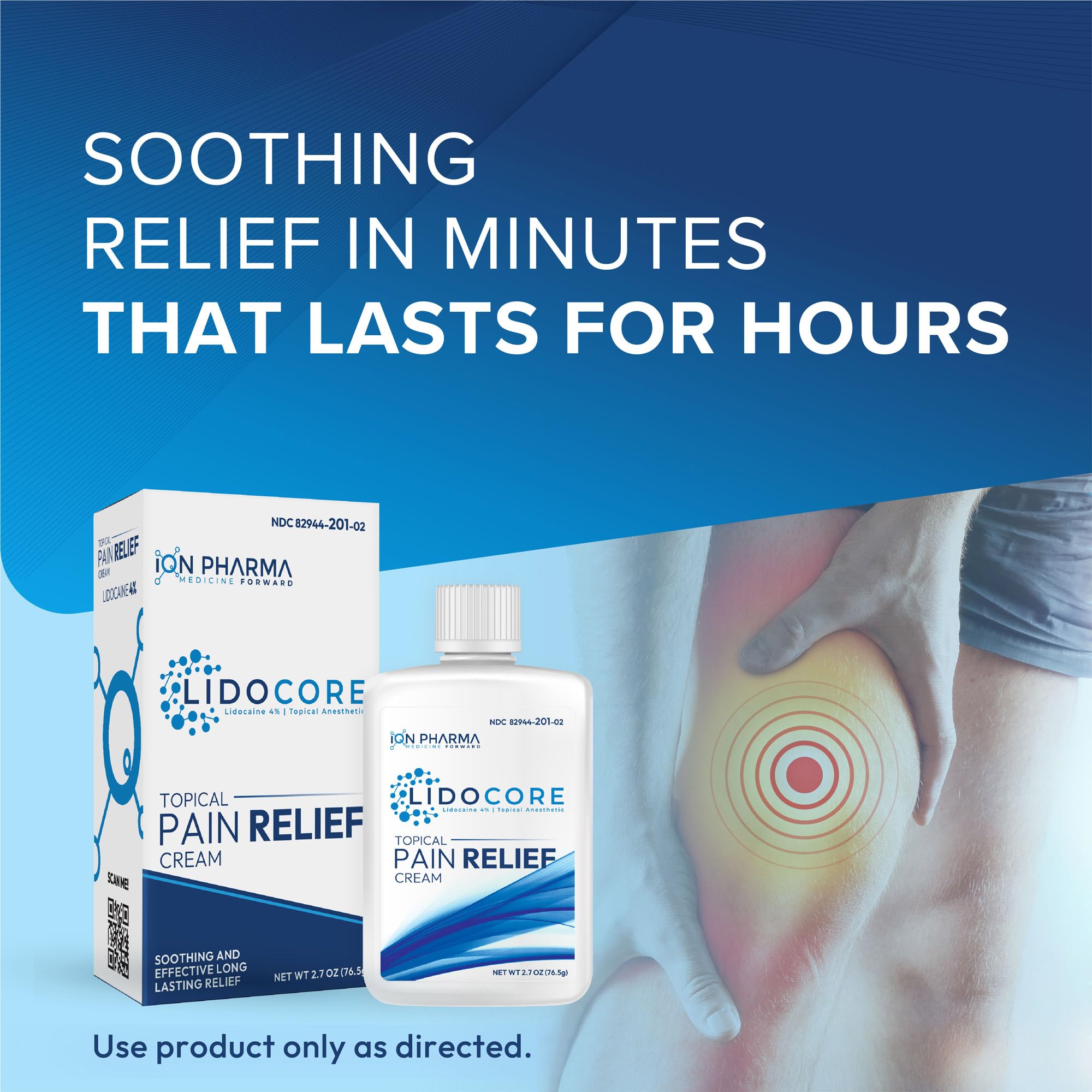 Lidocore Pain Relief Cream with 4% Lidocaine | Maximum Strength OTC | Safe & Compliant formula | Minor cuts, scrapes, insect bites, cold sores | Non-Greasy, Odor-free, Fragrance-Free | 2.7 oz (76.5 g) Lidocore buy supplements canada