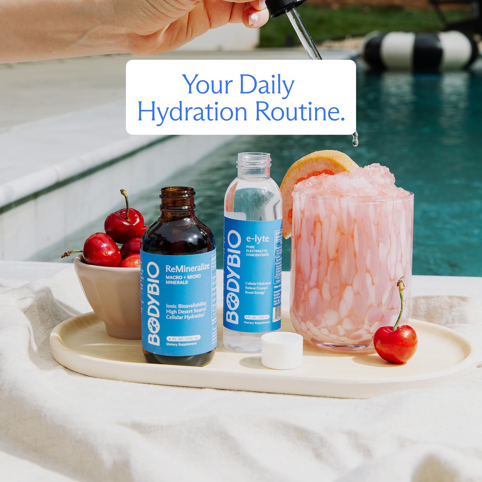 BodyBio e-lyte - Liquid Electrolyte Concentrate for Clean Hydration, Energy & Cramp Relief - No Sugar, No Artificial Flavors, No Fillers, Keto Friendly BodyBio buy supplements canada