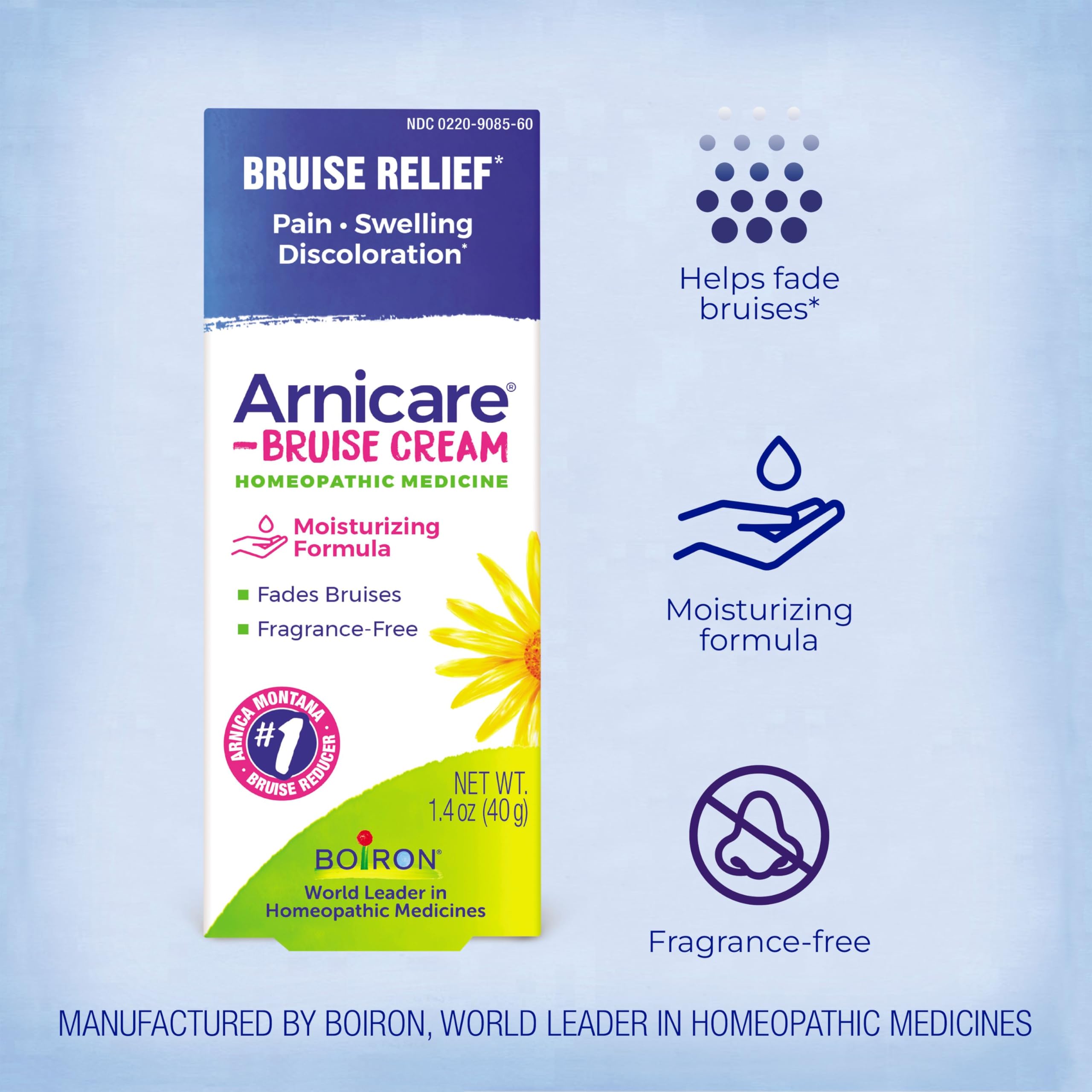 Boiron Arnicare Bruise Cream for Pain Relief from Bruising and Swelling or Discoloration from Injury - 1.4 oz Boiron buy supplements canada