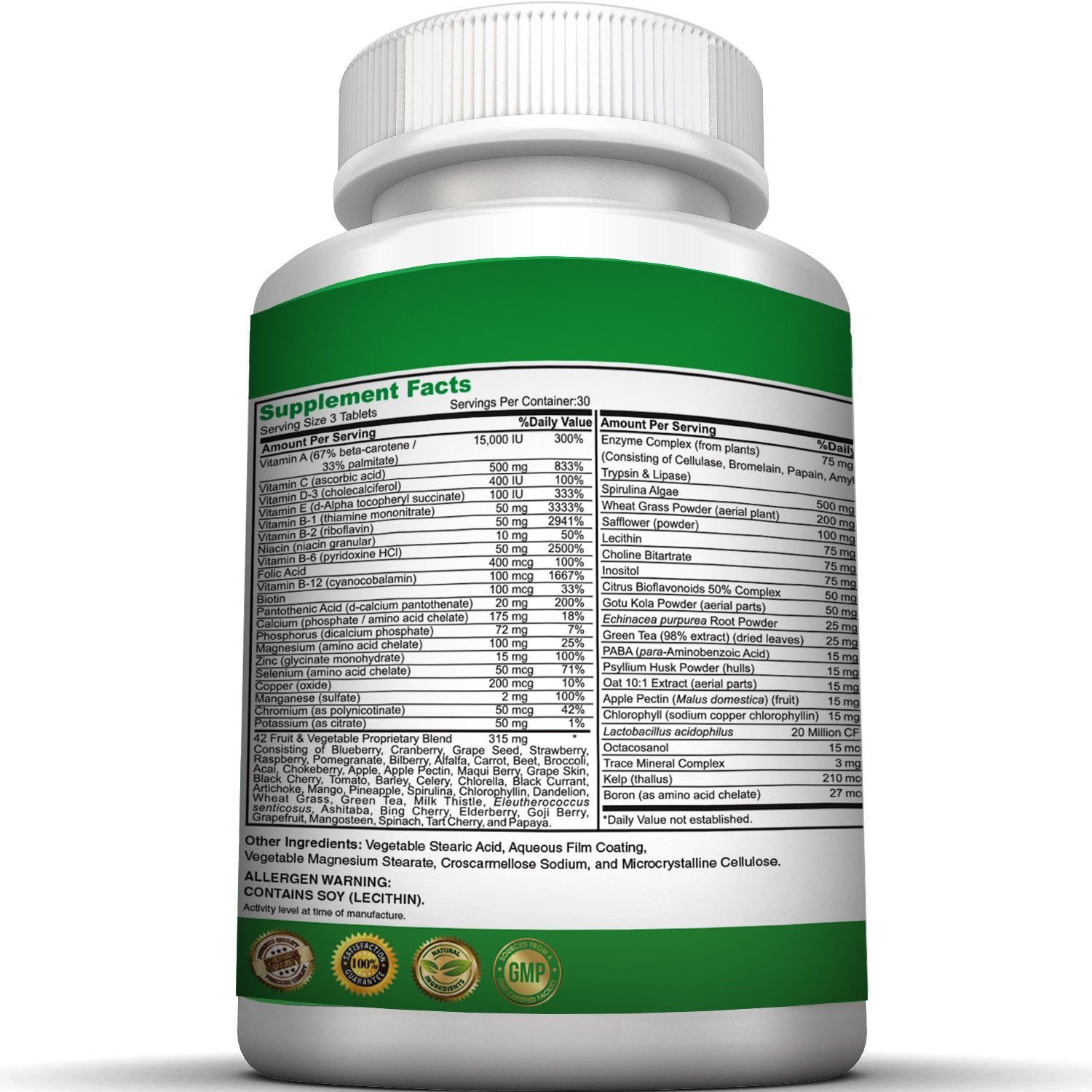 Pure Heathland Non-GMO Super Daily Multivitamin for Adults – 42 Natural Fruits & Vegetables Blend with 21 Essential Vitamins & Minerals – Vegan Coating Tablets, 90 Count, Made in USA Pure Healthland buy supplements canada