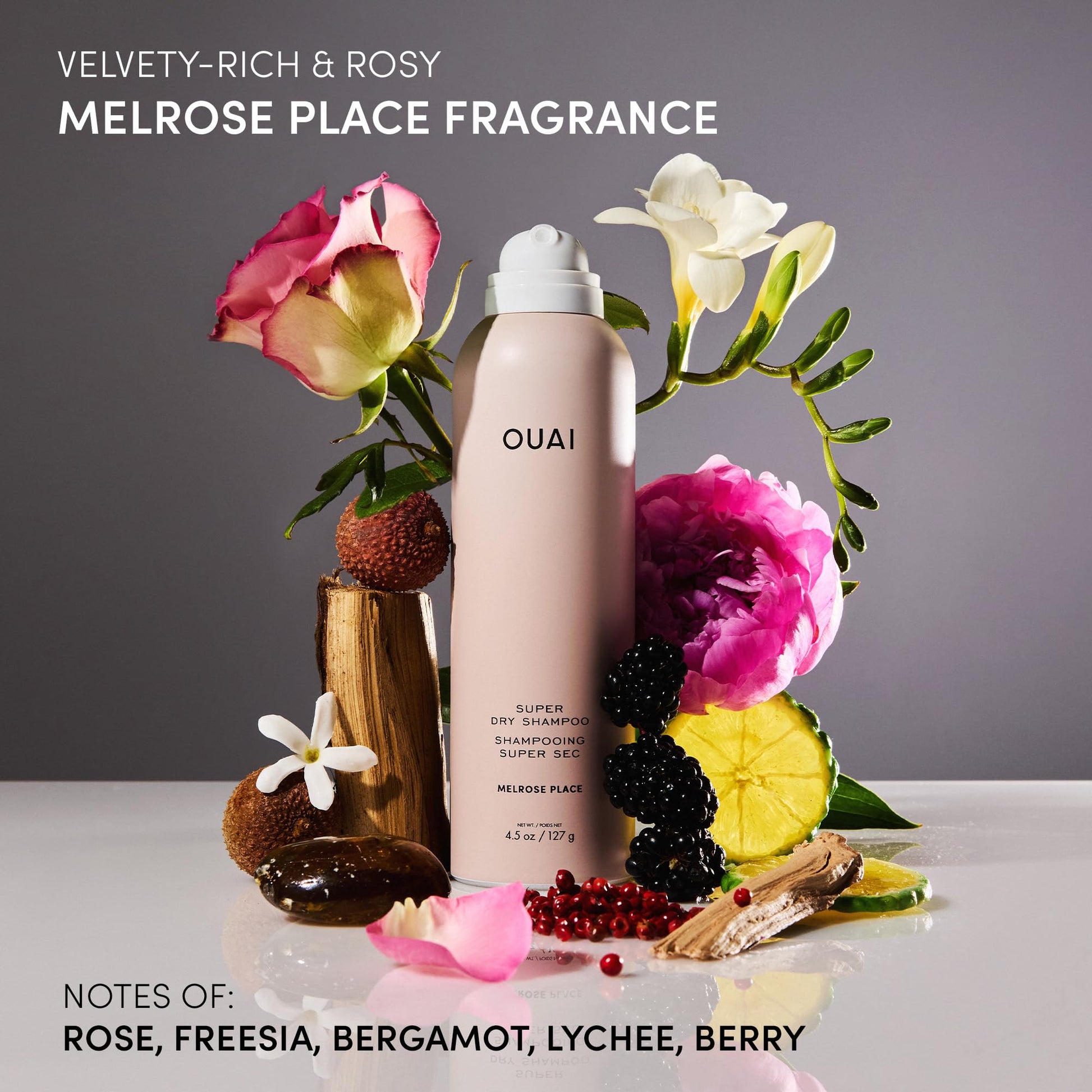 OUAI Super Travel Size Dry Shampoo - Volumizing Dry Shampoo - Absorbs Oil, Dirt & Sweat - Blends Seamlessly into Hair with Zero Residue & Enriched with a Long-Lasting Scent - Melrose Place (2 oz) OUAI buy supplements canada