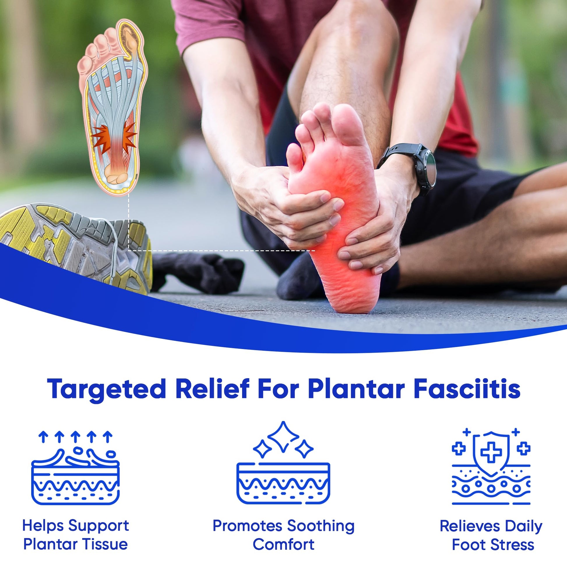 AOSORW Plantar Fasciitis Relief Cream - Natural Herbal Formula for Foot, Heel Spur, Ankle, Leg & Hand Discomfort - Premium Health Care Products - 60g (Pack of 1) AOSORW buy supplements canada