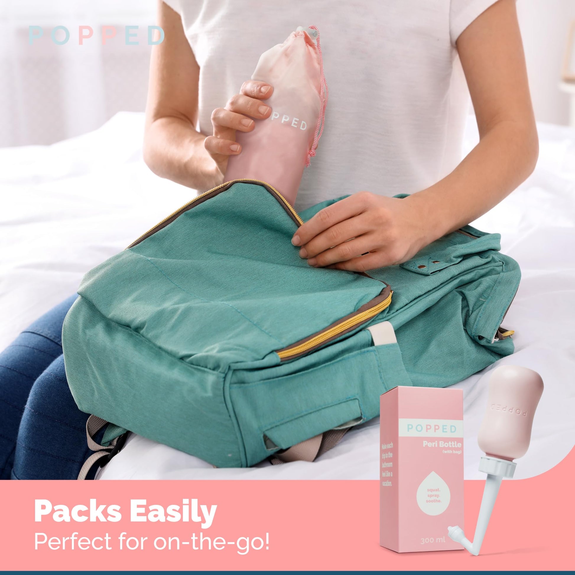 Popped Peri Bottle for Postpartum Care | Portable Bidet | Spray Bottle for Pain Relief, Tears POPPED buy supplements canada