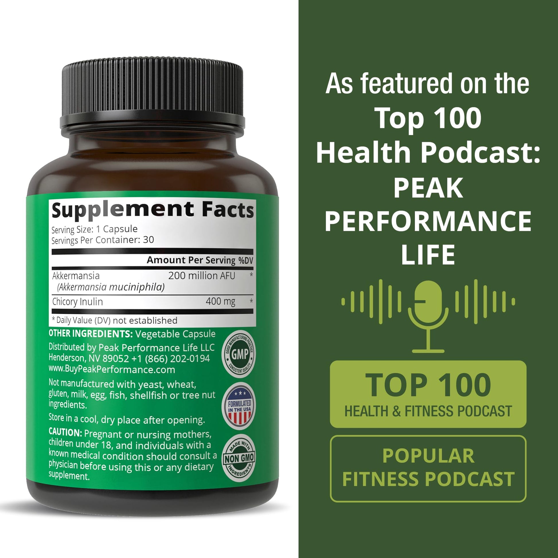 Akkermansia Probiotic to Increase GLP-1 Production. Ultra High Strength Akkermansia Muciniphila Live Strain with Prebiotic Fiber for Gut Health & Microbiome Balance. Delayed Release, 3rd Party Tested Peak Performance buy supplements canada