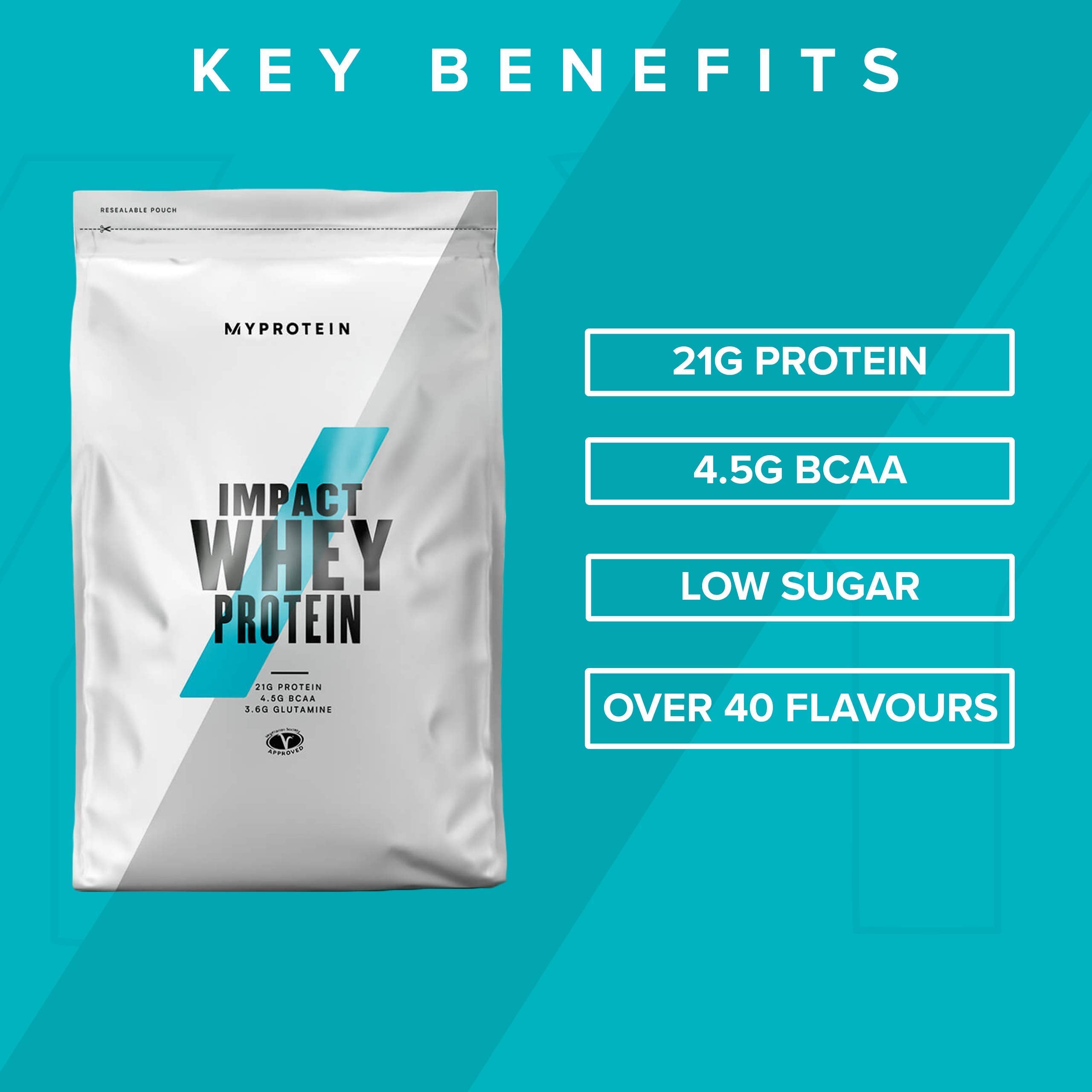 MyProtein Impact Whey Isolate - Natural Vanilla - 1kg - 40 Servings Myprotein buy supplements canada