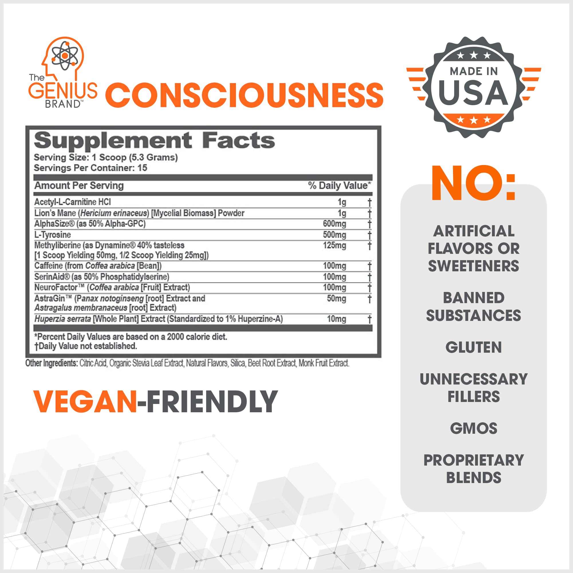 Genius Consciousness, Super Nootropic Brain Supplement Powder, Watermelon The Genius Brand buy supplements canada