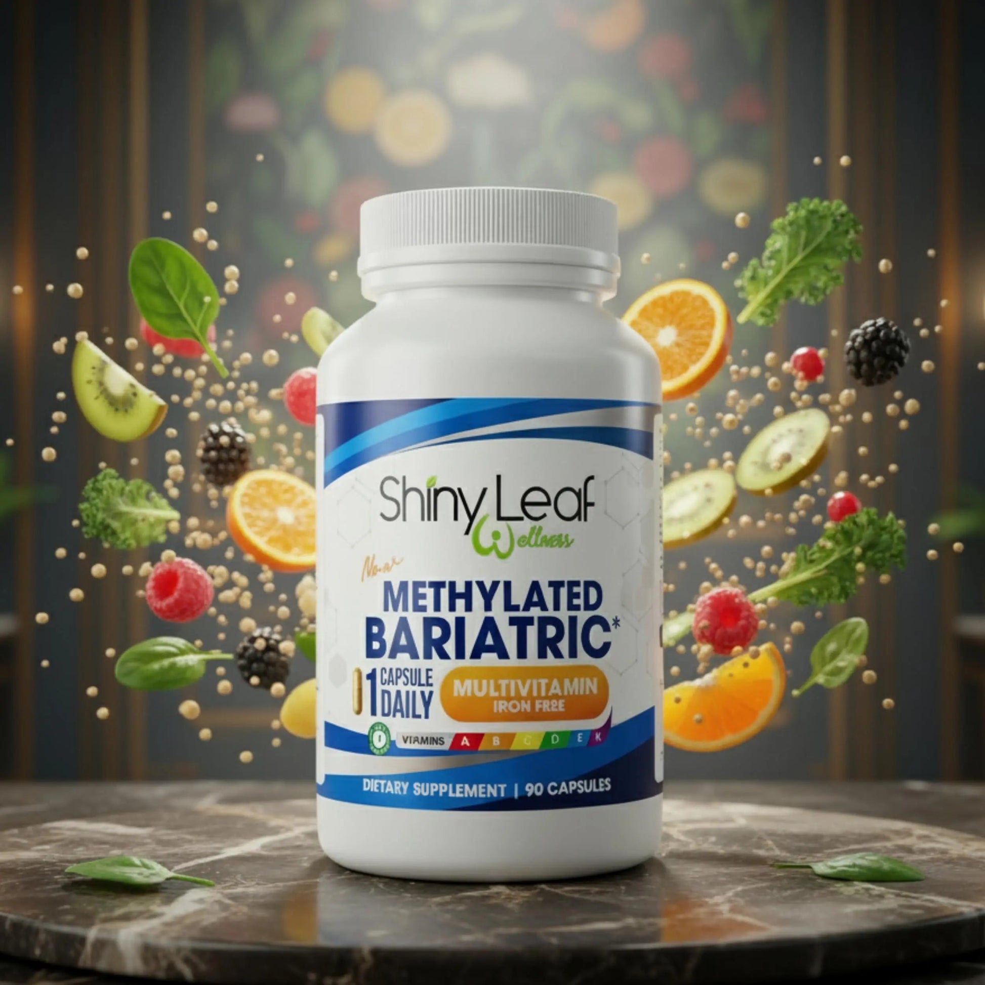 Shiny Leaf Methylated Bariatric Multivitamin Without Iron – Vitamins for Gastric Bypass & Sleeve, 1 Daily Capsule W Methylated Folate, B12, A, C, D, K Shiny Leaf buy supplements canada