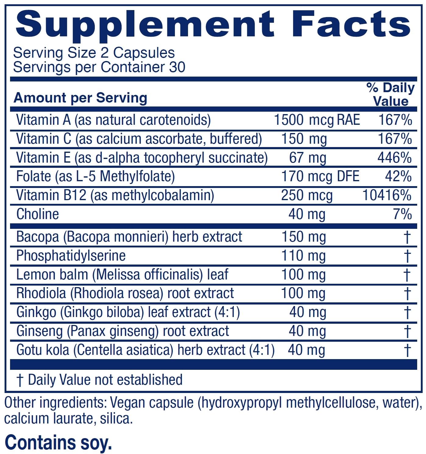 Vitanica MindBlend, Brain Support, Vegan, 60 Capsules Vitanica buy supplements canada