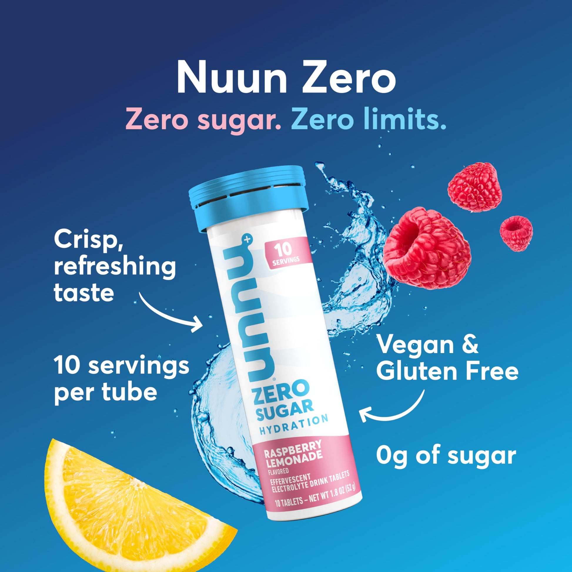 Nuun Zero Sugar Hydration Electrolyte Tablets - Sodium, Potassium, Chloride, Calcium, Magnesium, Light & Delicious Fruit Flavors, No Sugar, Gluten Free, Vegan, Nuun buy supplements canada