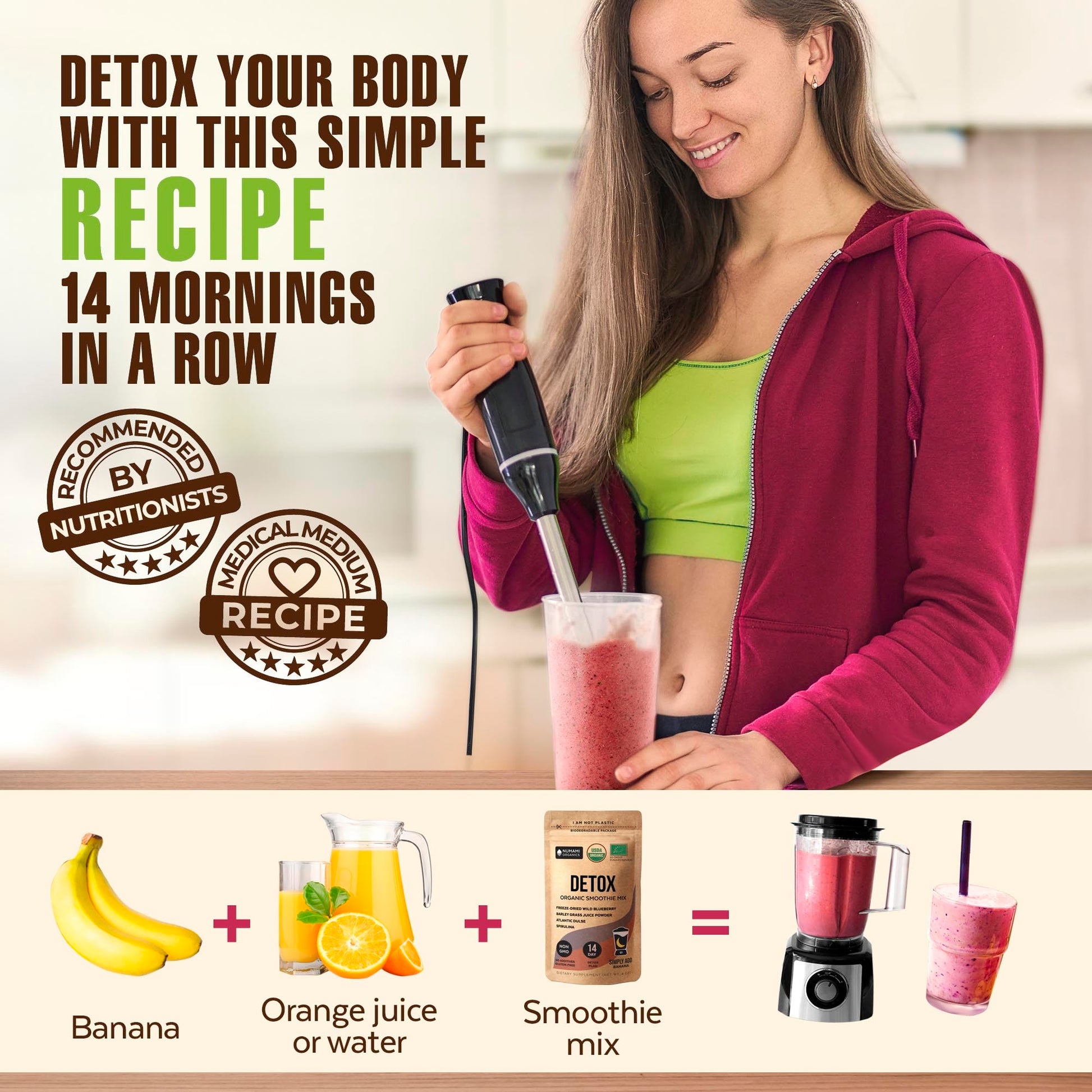 Numami Organic Detox Blueberry Smoothie Powder with Healthy Spirulina, Atlantic Dulse Numami buy supplements canada