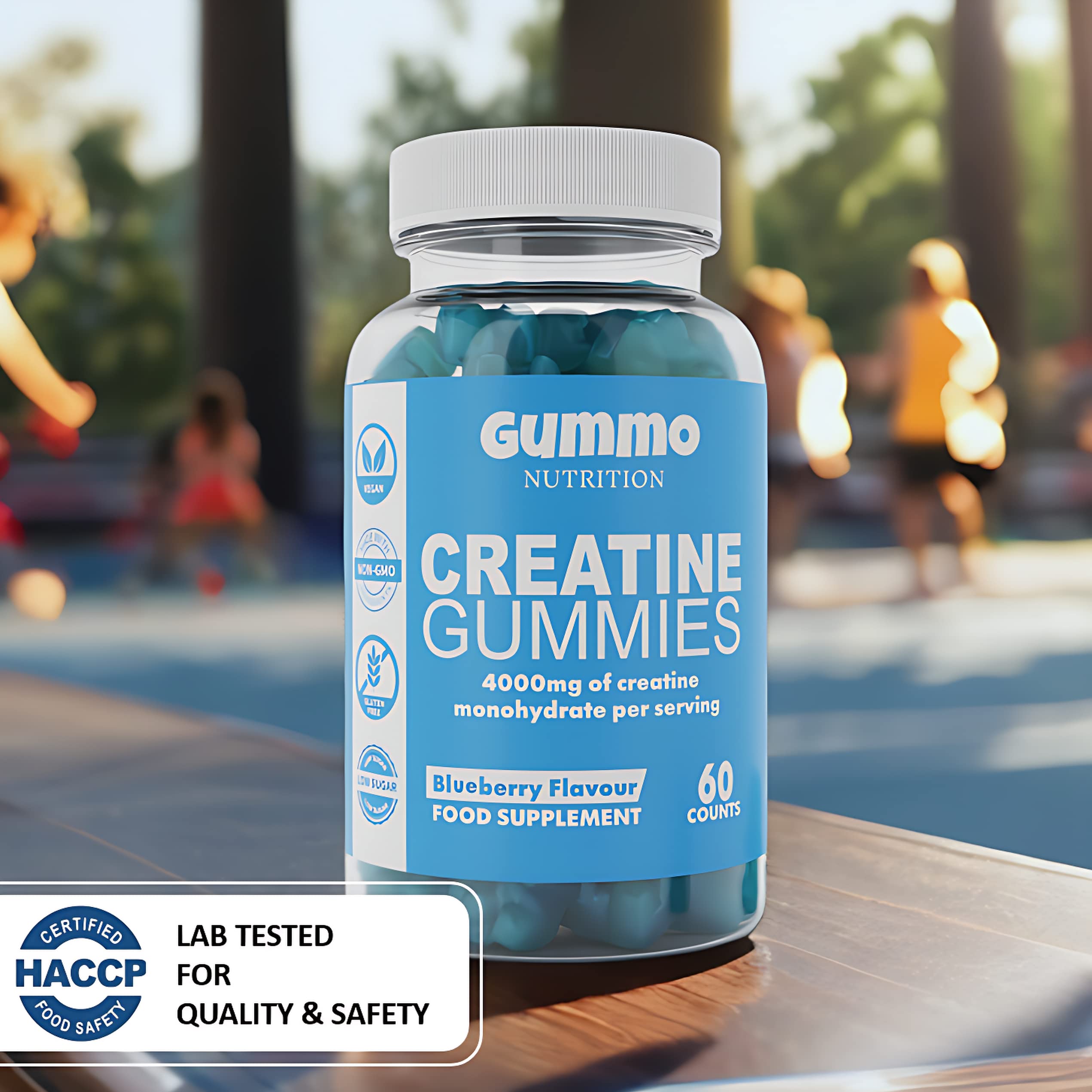 Creatine Monohydrate Gummies 4000mg for Men & Women - 60 Chewable Creatine GUMMO NUTRITION buy supplements canada