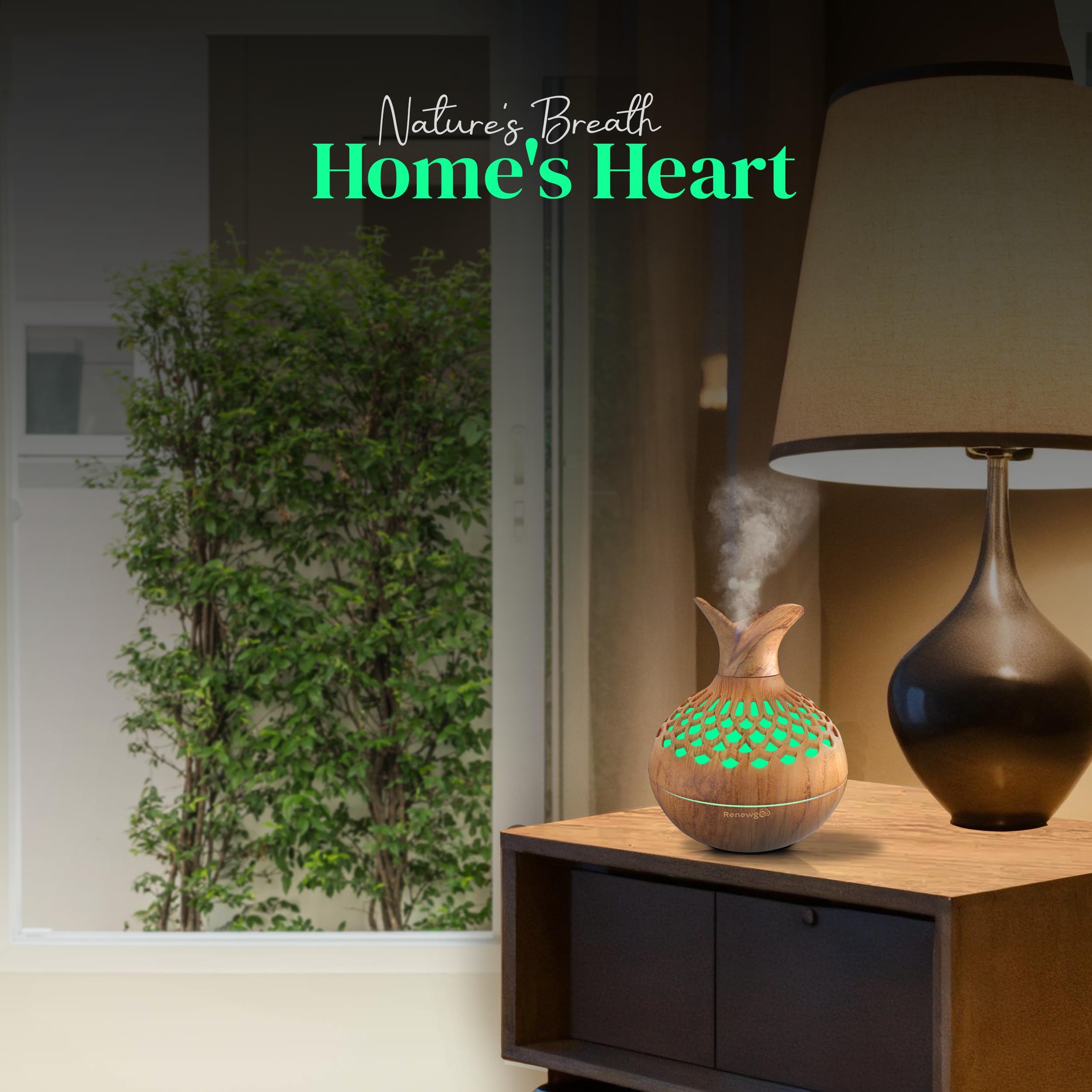 Aroma Diffuser for Essential Oils, Ultrasonic Aromatherapy Flower Oil Diffuser, Modern Cool Mist Renewgoo buy supplements canada