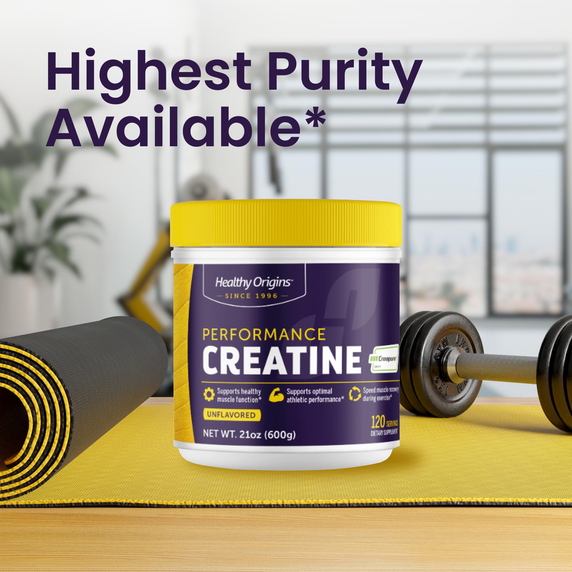 Healthy Origins® Performance Creatine with Creapure®, Unflavored Micronized Powder, Supports Muscle Function, Energy & Recovery, 21.2oz (600g), 120 Servings Healthy Origins buy supplements canada